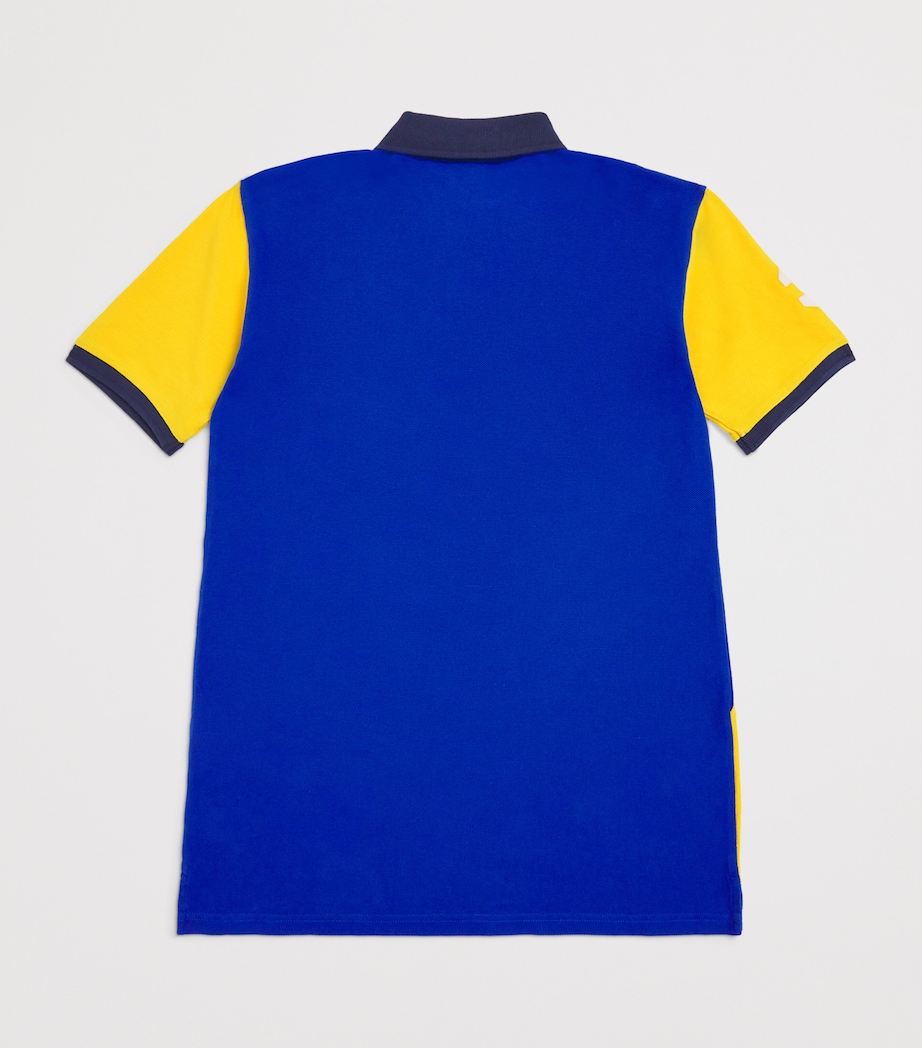 Cotton Polo Shirt Dress (6-14 Years) BLUE Image 2