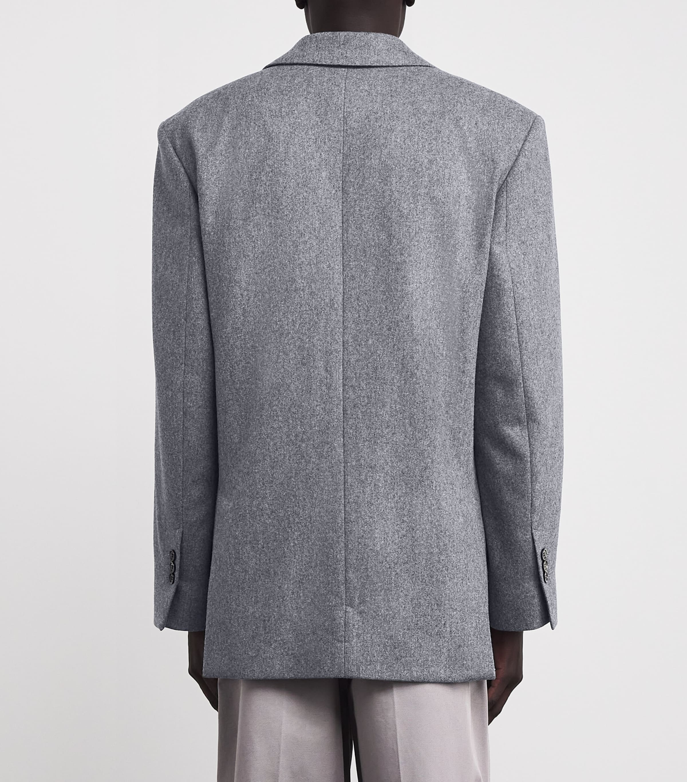 Wool Oversized Blazer 050 - GRIS Image 4