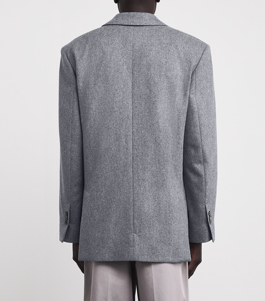 Wool Oversized Blazer 050 - GRIS Image 4