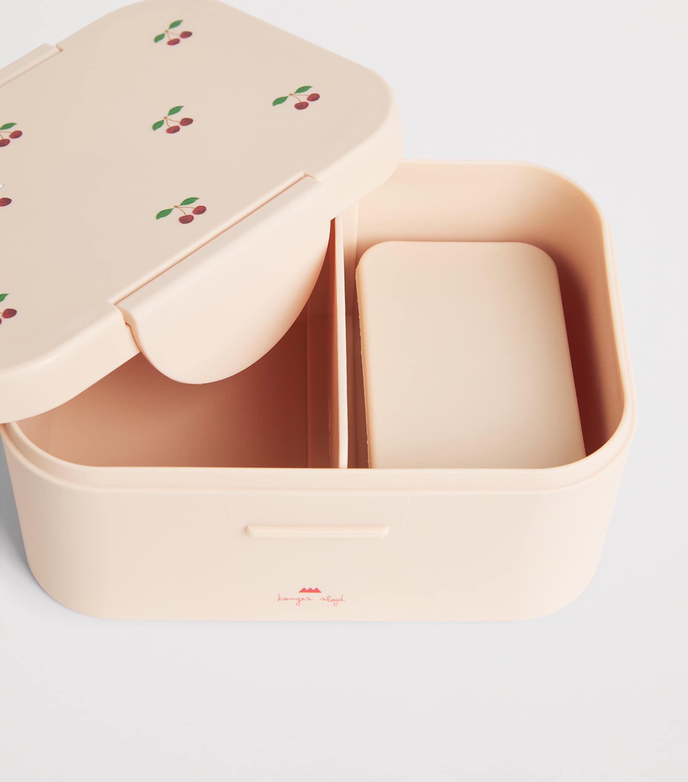 KONGES SLOJD Cherry Print Lunch Box Blush Image 3