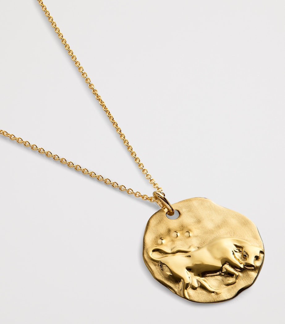 Monica Vinader Gold Vermeil Zodiac Taurus Necklace Gold Vermeil Image 2
