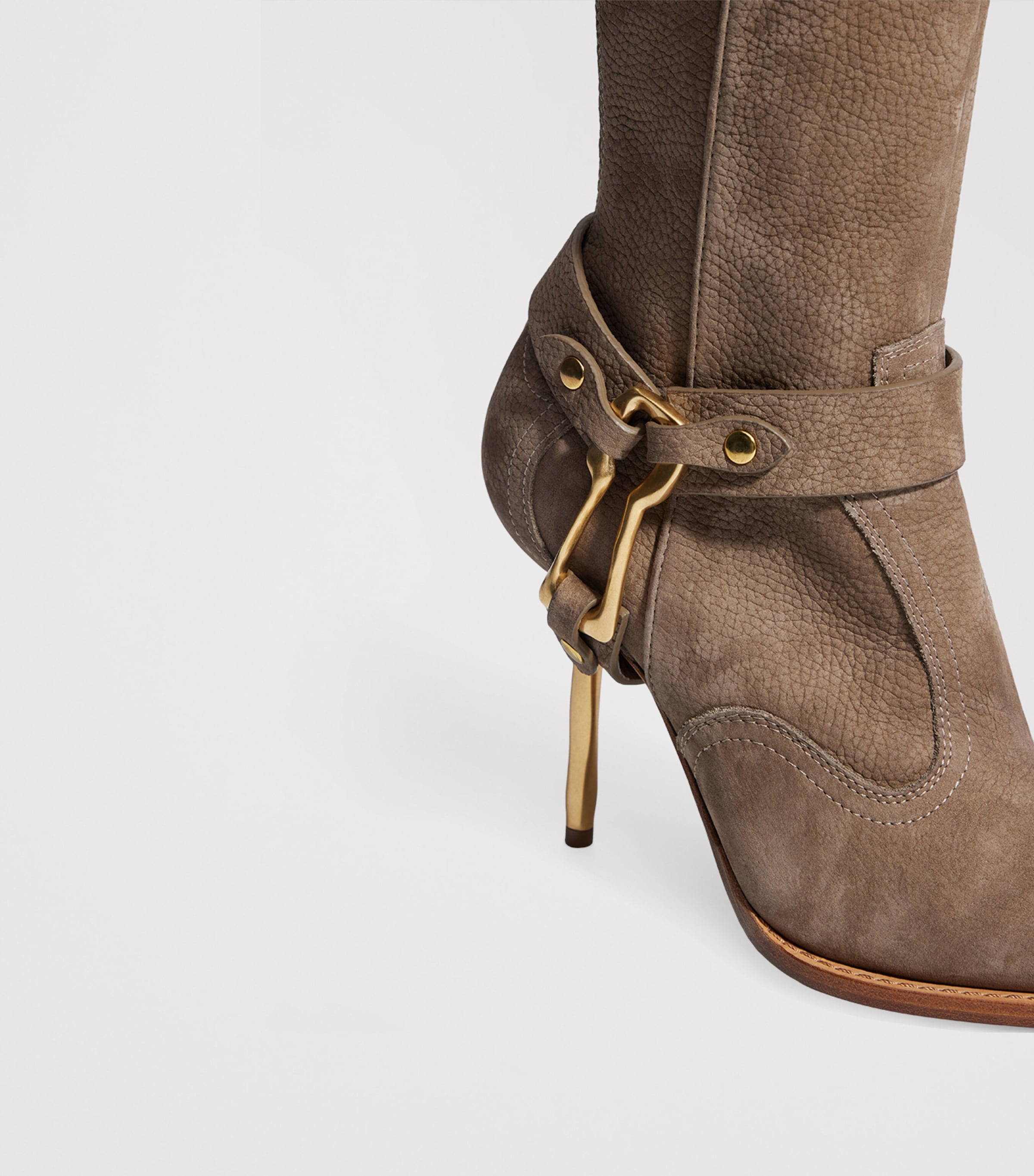 Suede Keyhole Ankle Boots 95 891 ELEPHANT Image 6