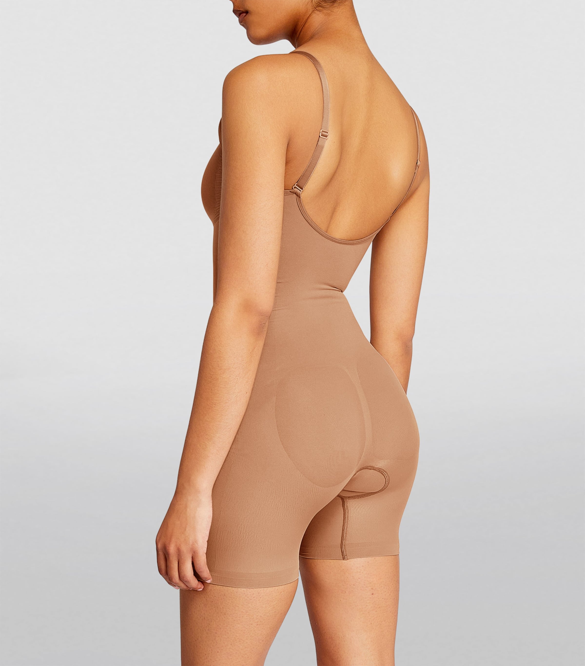 Skims Seamless Sculpt Mid-Thigh Bodysuit | Harrods UK