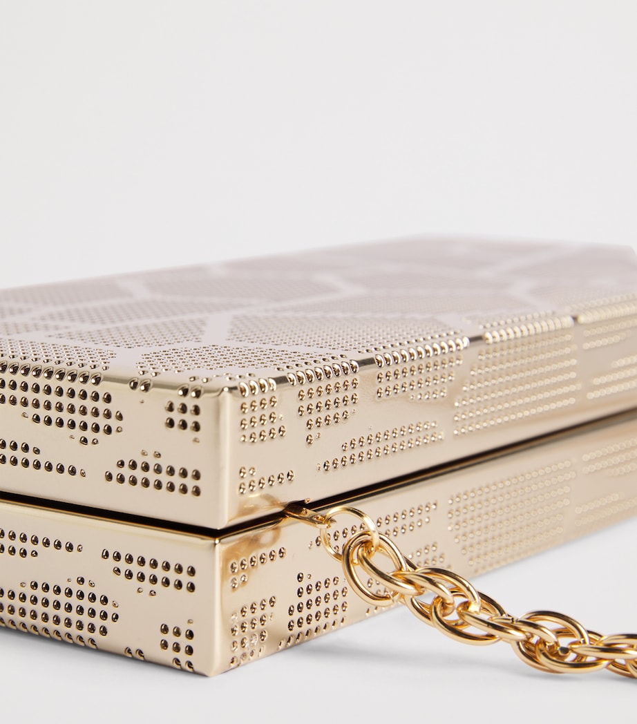 Rodo Mosaic Rectangle Clutch Bag Antiq Gold Image 5