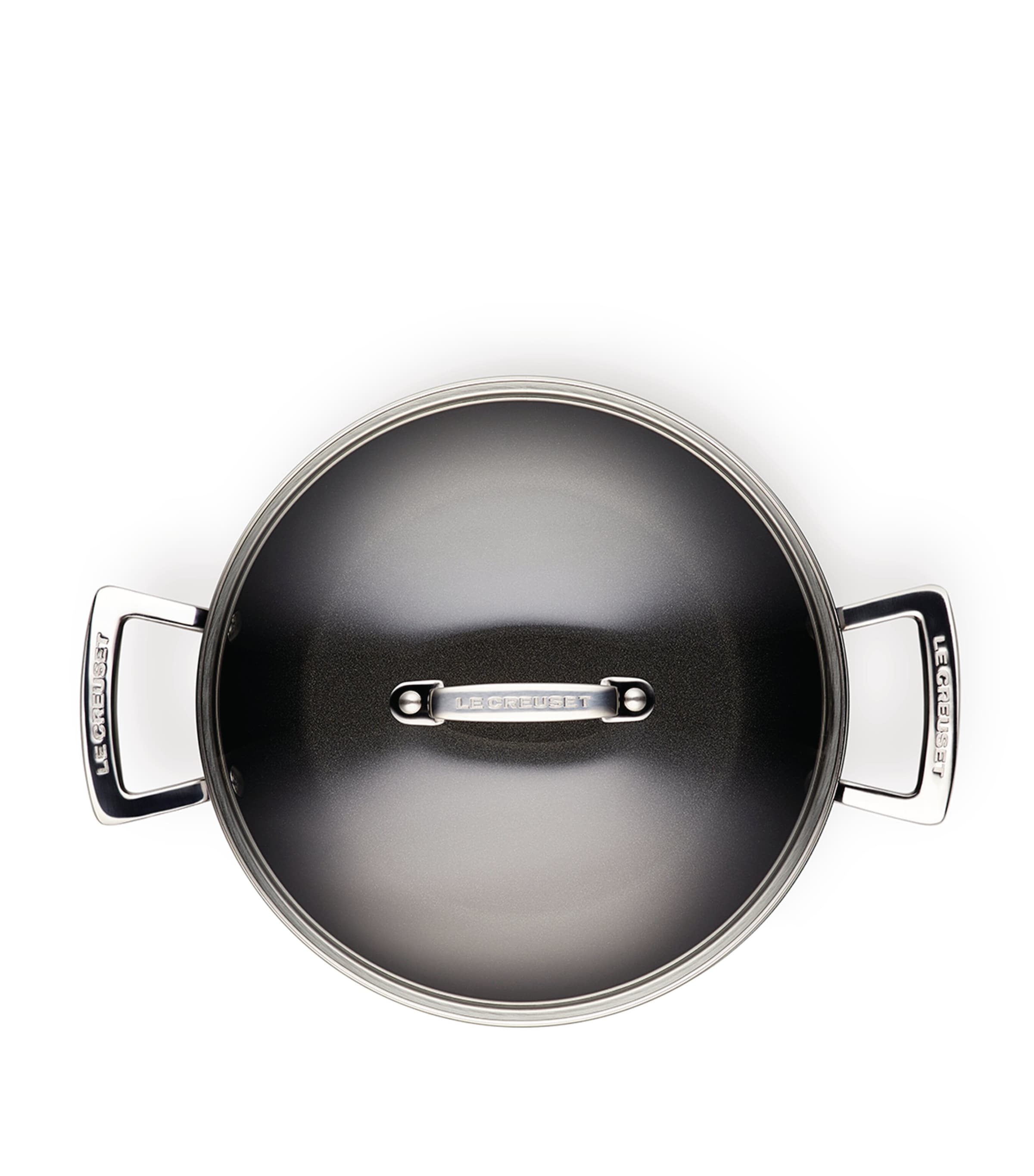 Le Creuset Toughened Non-Stick Shallow Casserole Dish (24cm) Black Image 5