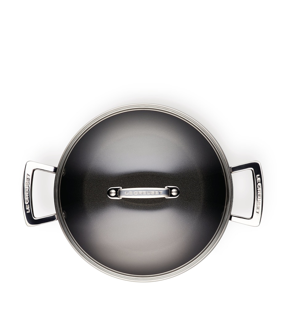 Toughened Non-Stick Shallow Casserole Dish (24cm) BLACK Image 5