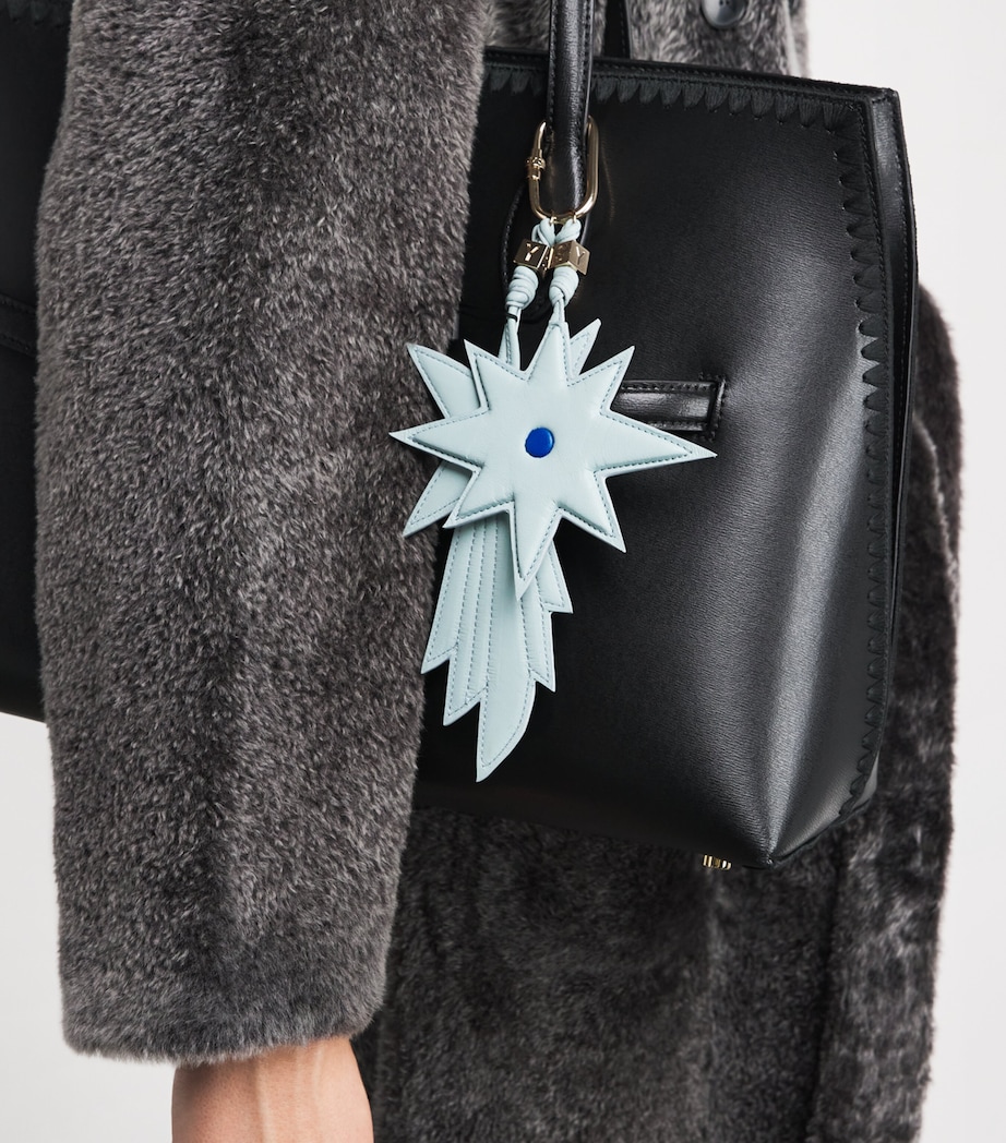 Lamb Leather Star Keyring A8215 Image 3