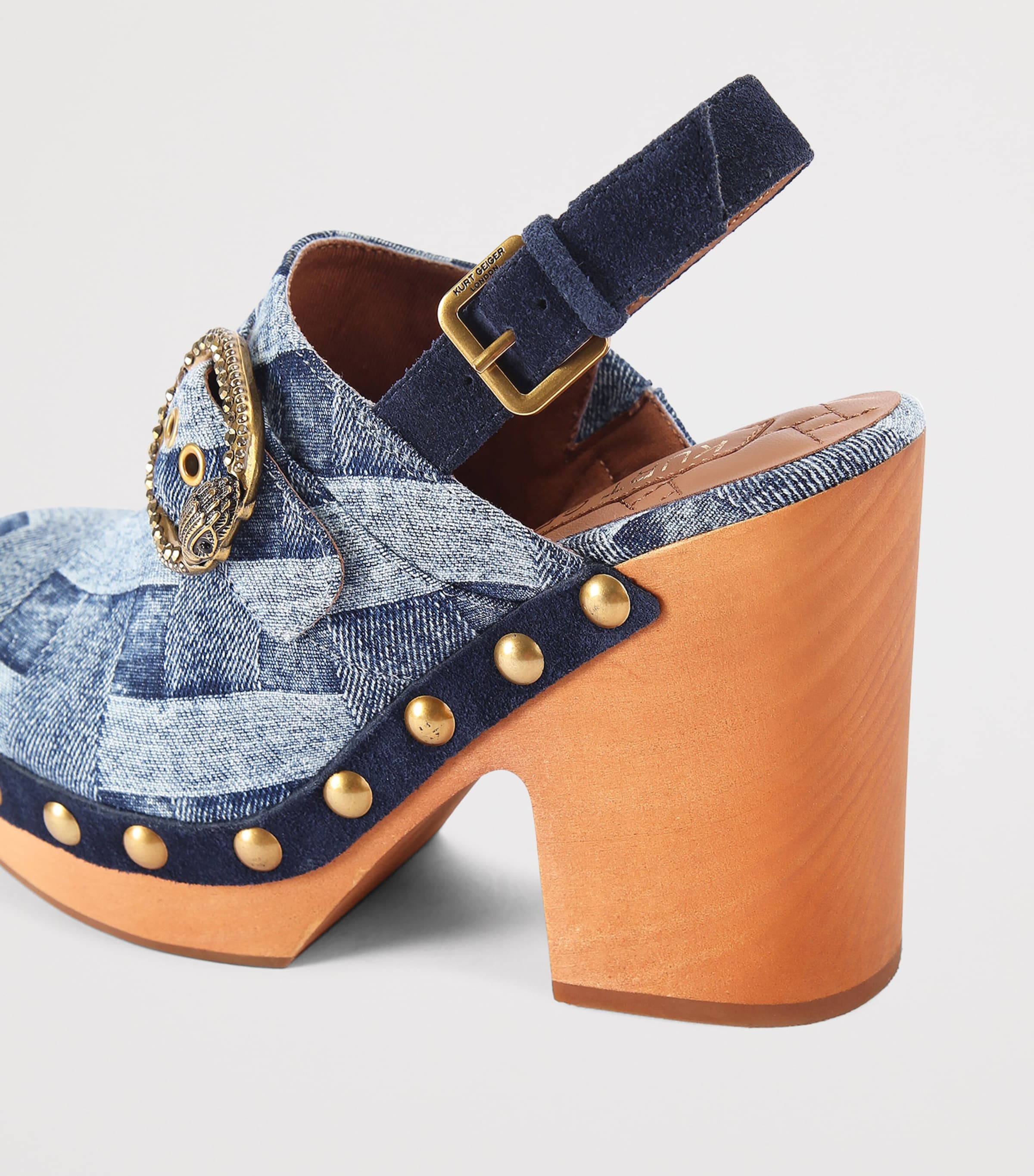 Denim Mayfair Clog Slingback Pumps DENIM Image 2