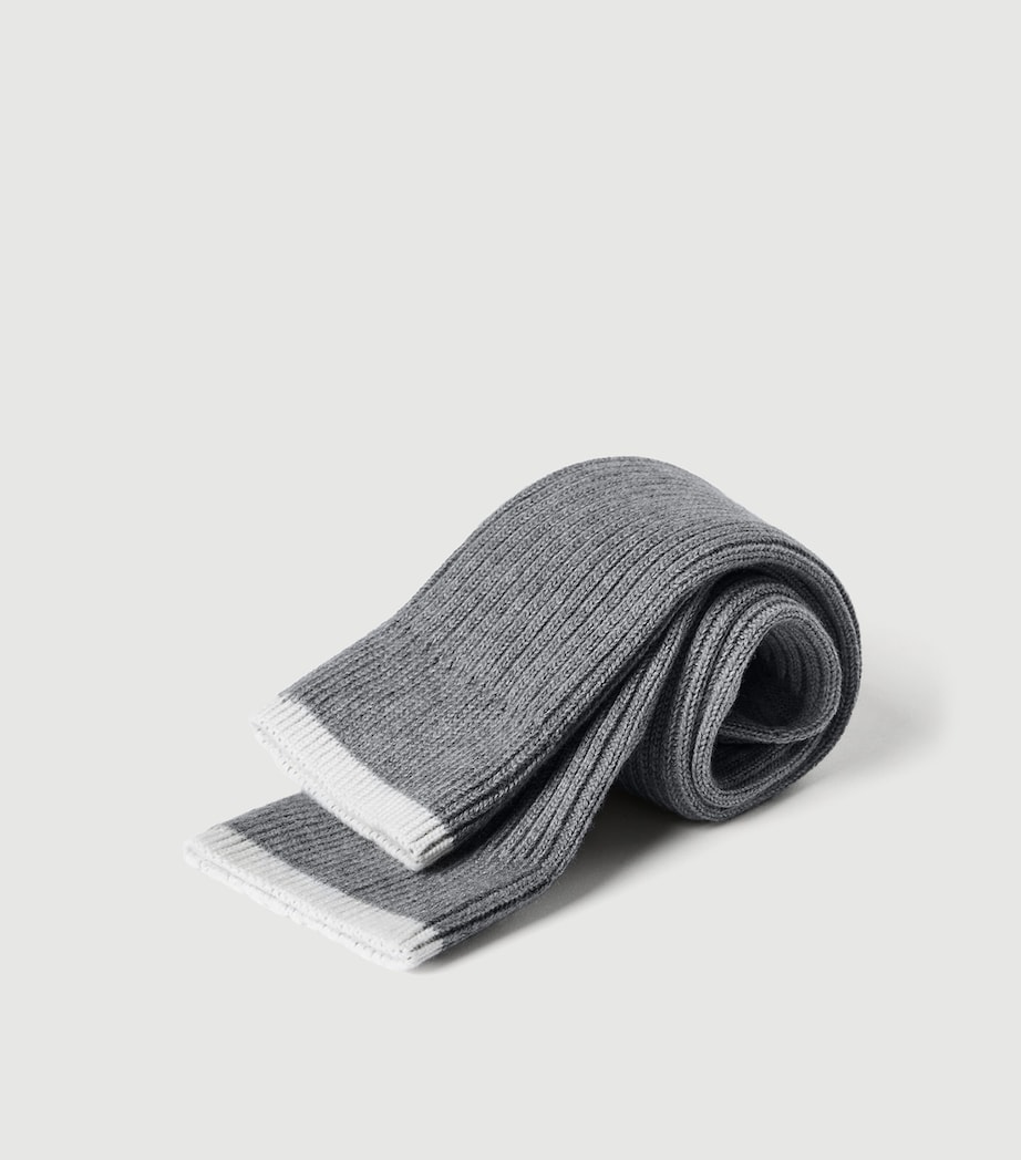 Brunello Cucinelli Mens Cotton Ribbed Socks Image 2