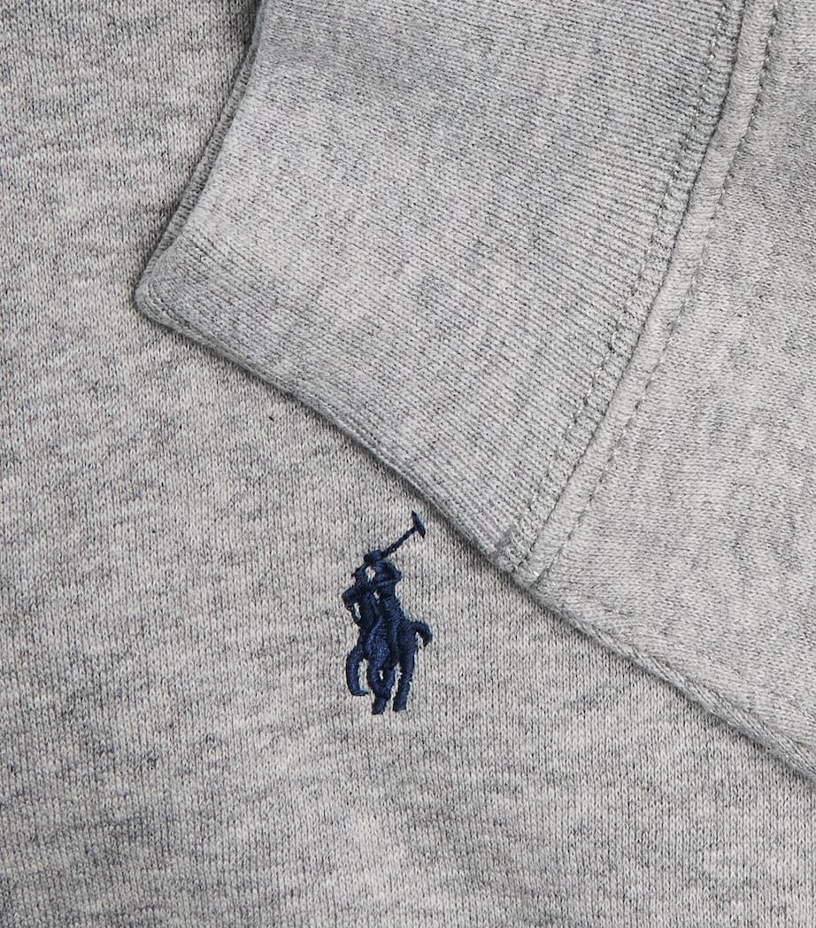 Ralph Lauren Kids Polo Pony Hoodie (4-14 Years) Andover Heather Image 3