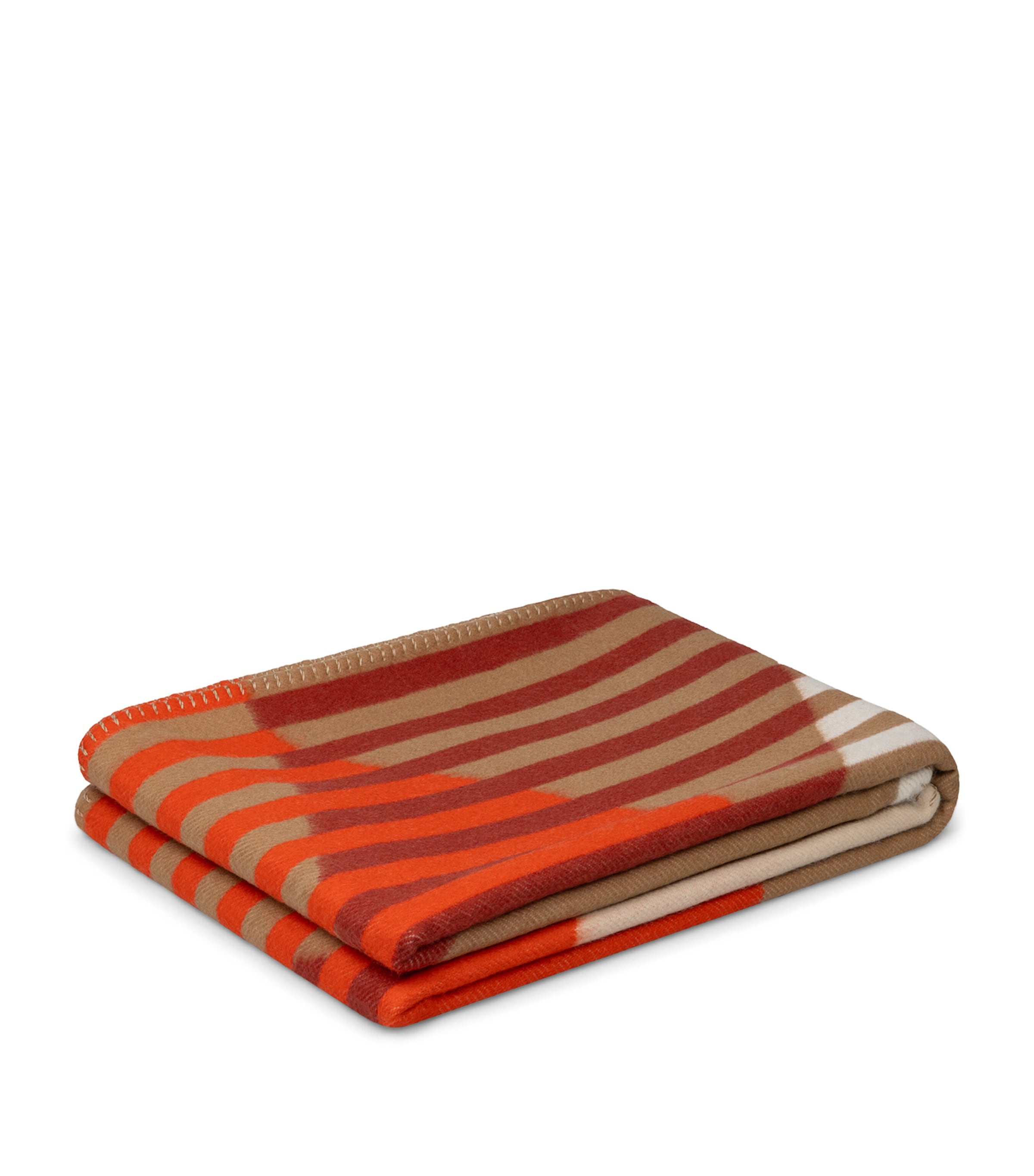 Begg x Co Alpaca-Merino Wool Appleby Throw (150cm x 180cm) Orange Rust Image 3