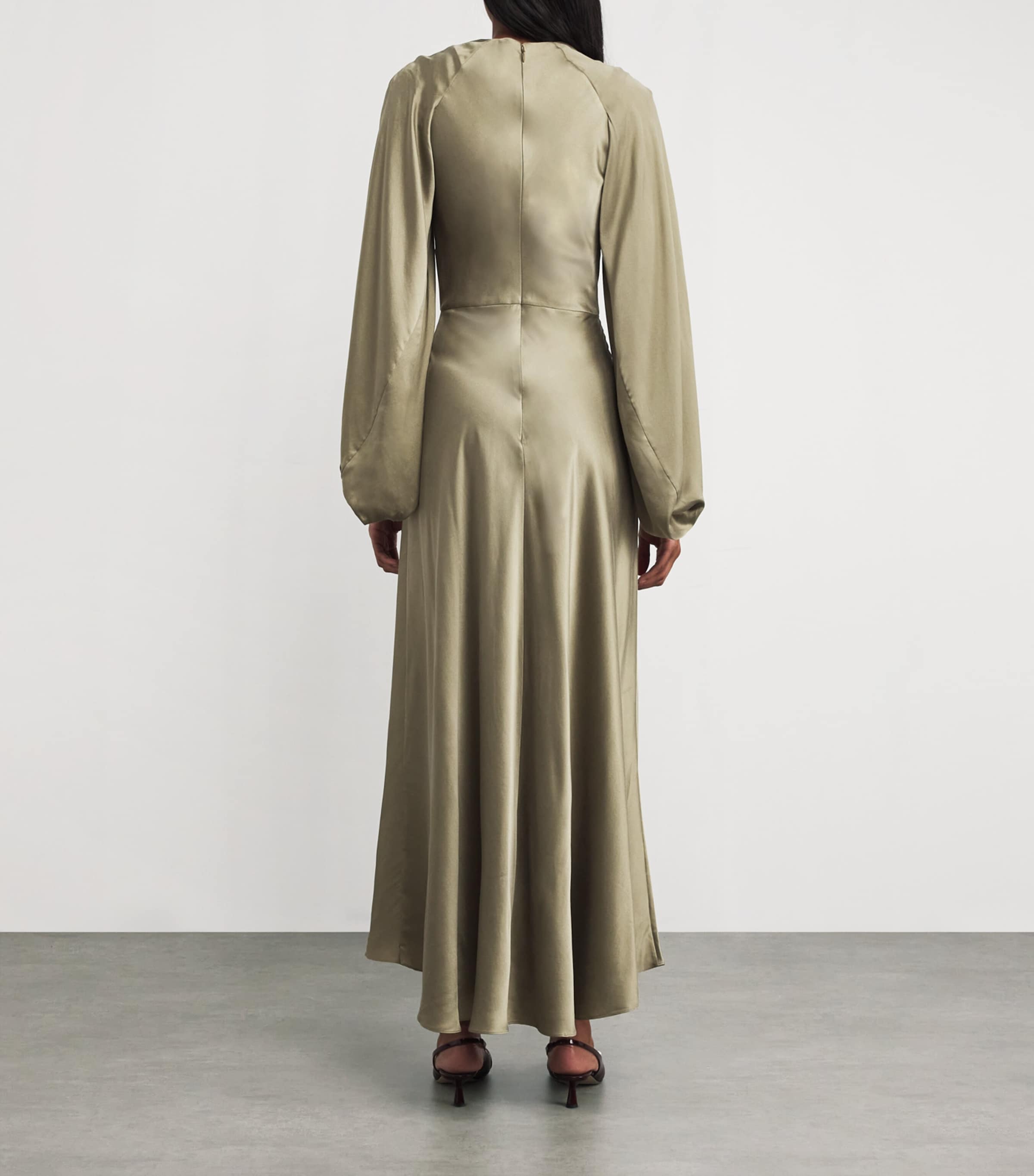 Roksanda Silk Koda Midi Dress | Harrods UK