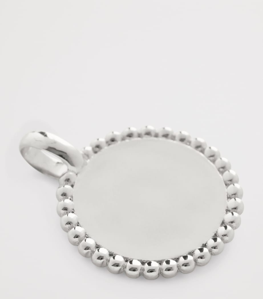 Gold Vermeil Beaded Deia Locket Pendant STERLING SILVER Image 2