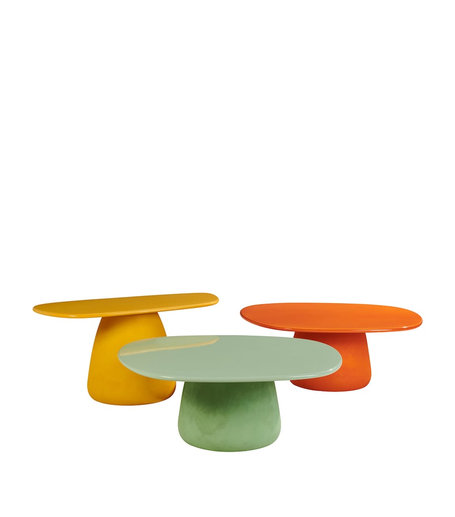 Roche Bobois Ceramic-Stoneware Kino Outdoor Coffee Table Orange Image 2
