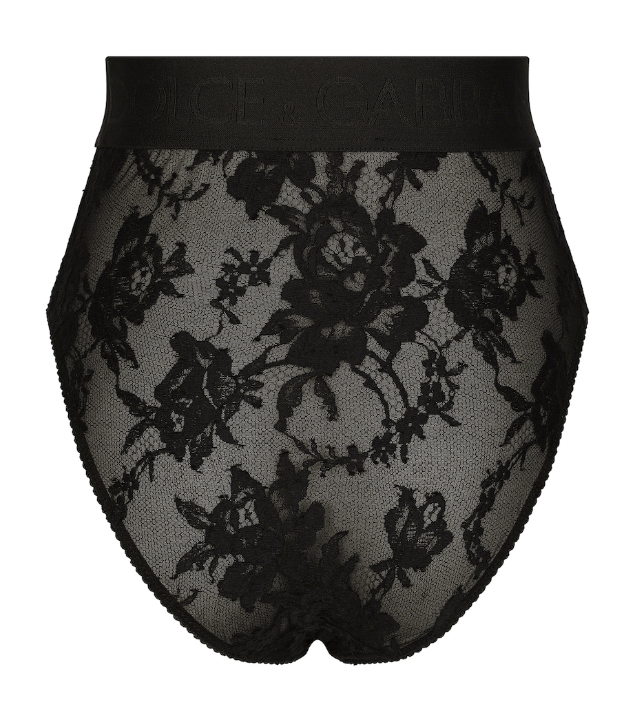 Lace Briefs N0000-BLACK Image 3