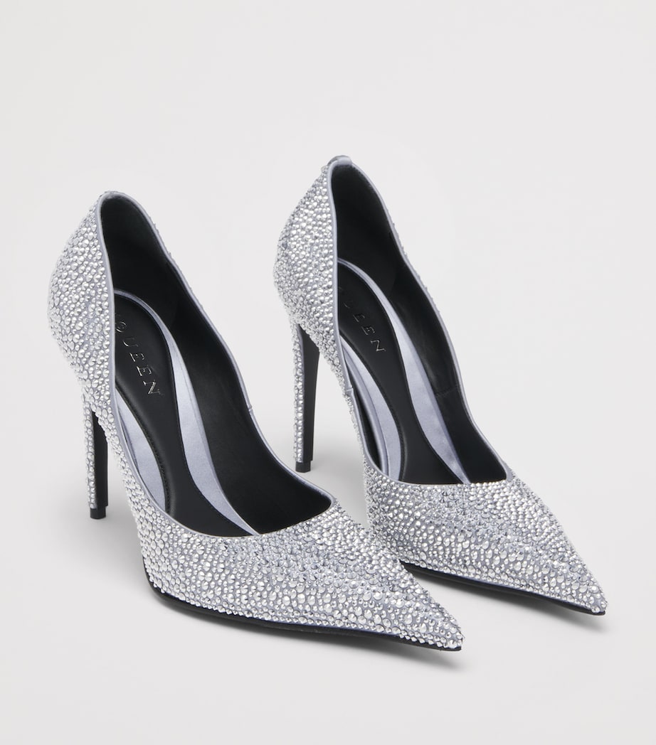 McQueen Crystal-Embellished Skull Pumps 105 Image 3