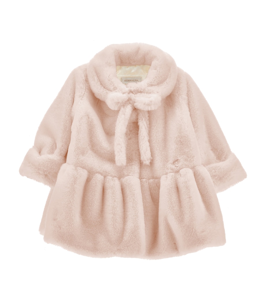 Faux Fur Jacket (3-36 Months) ROSA ANTICO Image 1