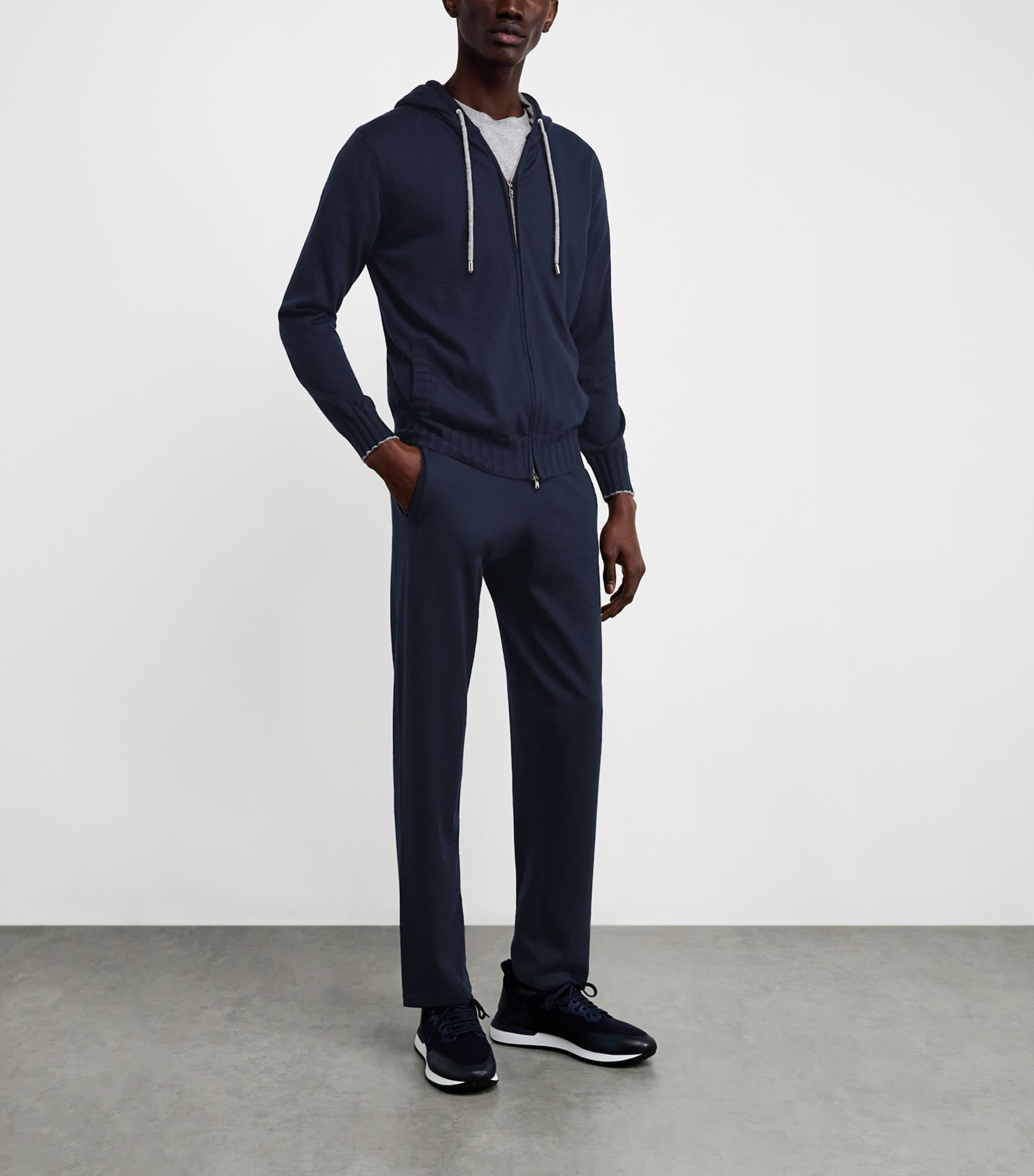 Cashmere Sweatpants D.8 + D.13-NAVY Image 2