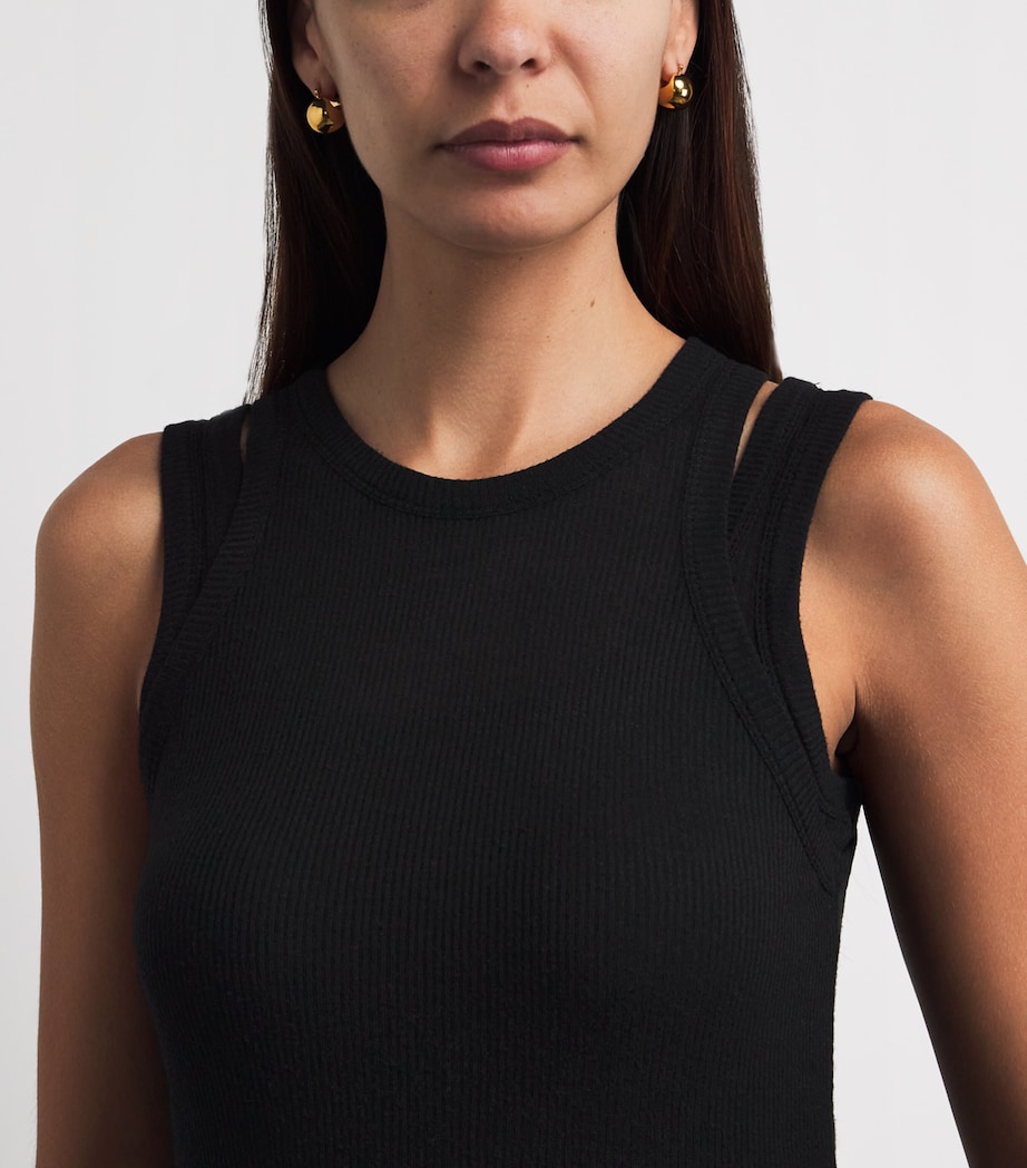 ME+EM Womens 2-In-1 Tank Top Black Image 3