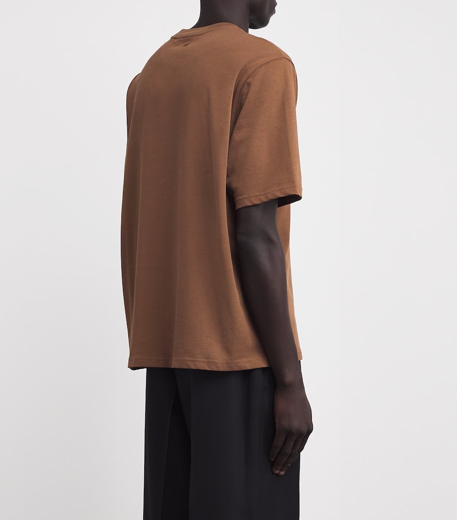 Cotton Logo T-Shirt 216 - NOISETTE Image 4