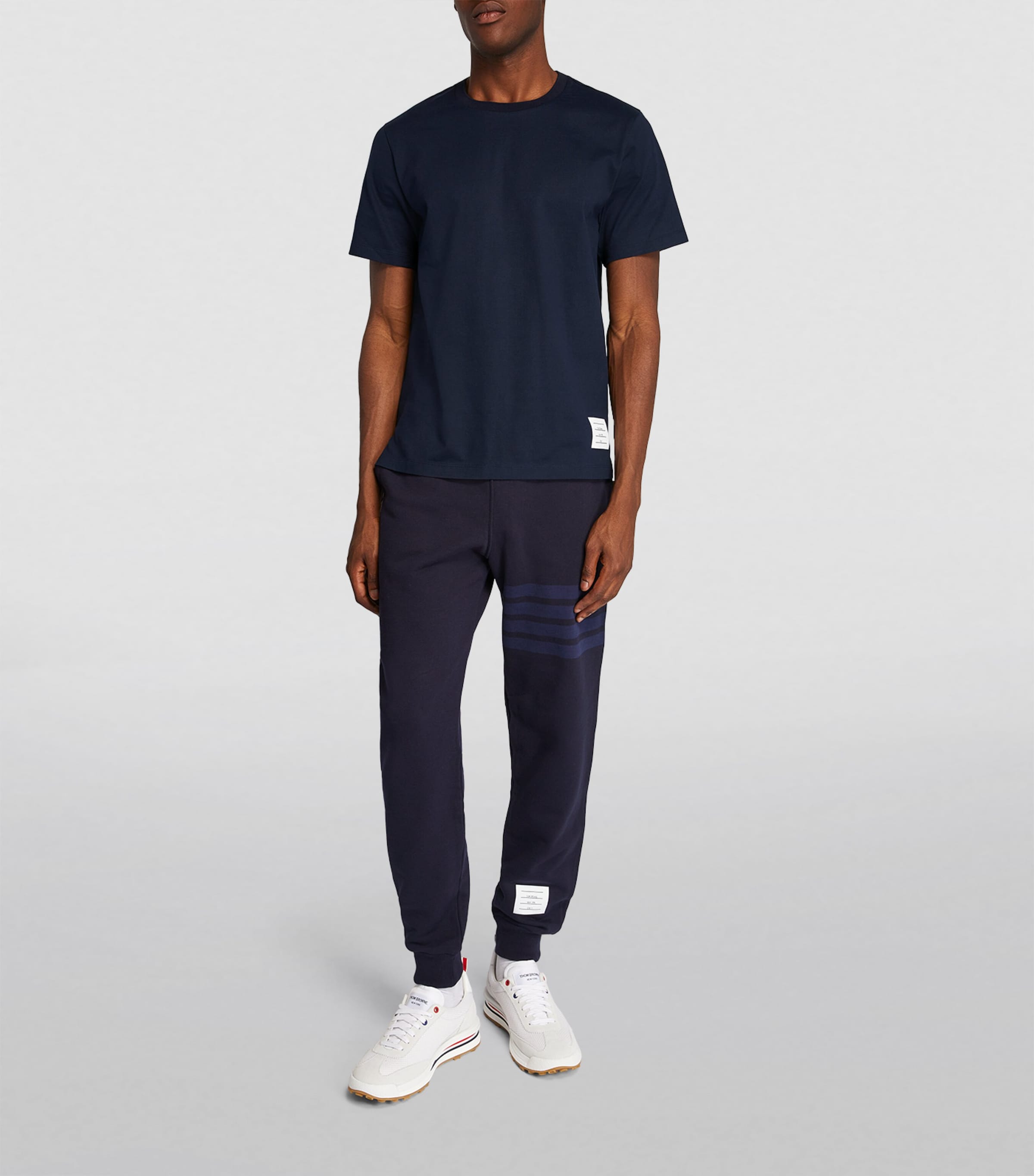 Cotton Name Tag T-Shirt NAVY Image 2