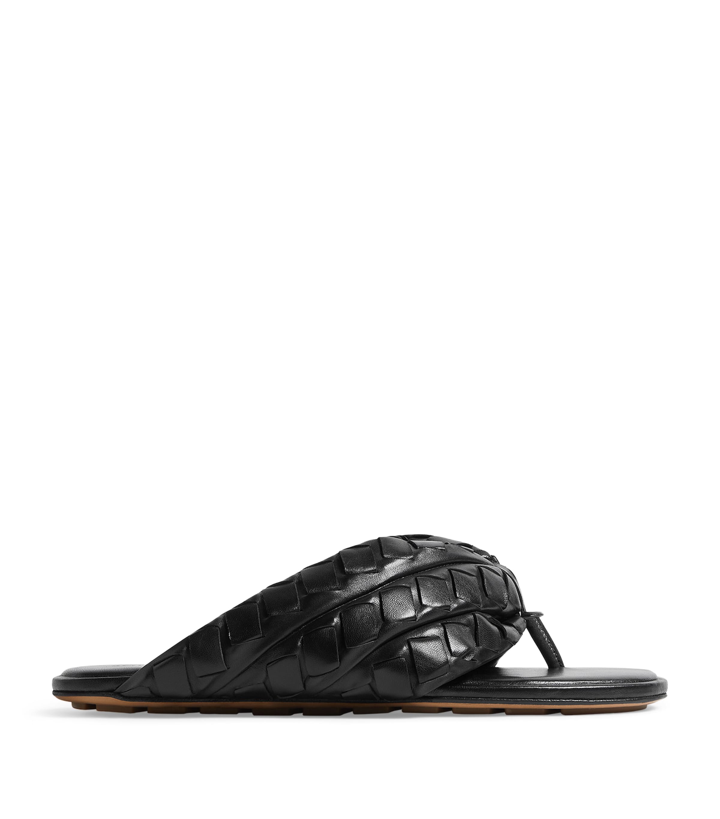 Bottega Veneta Lambskin Intrecciato Sandals Image 1