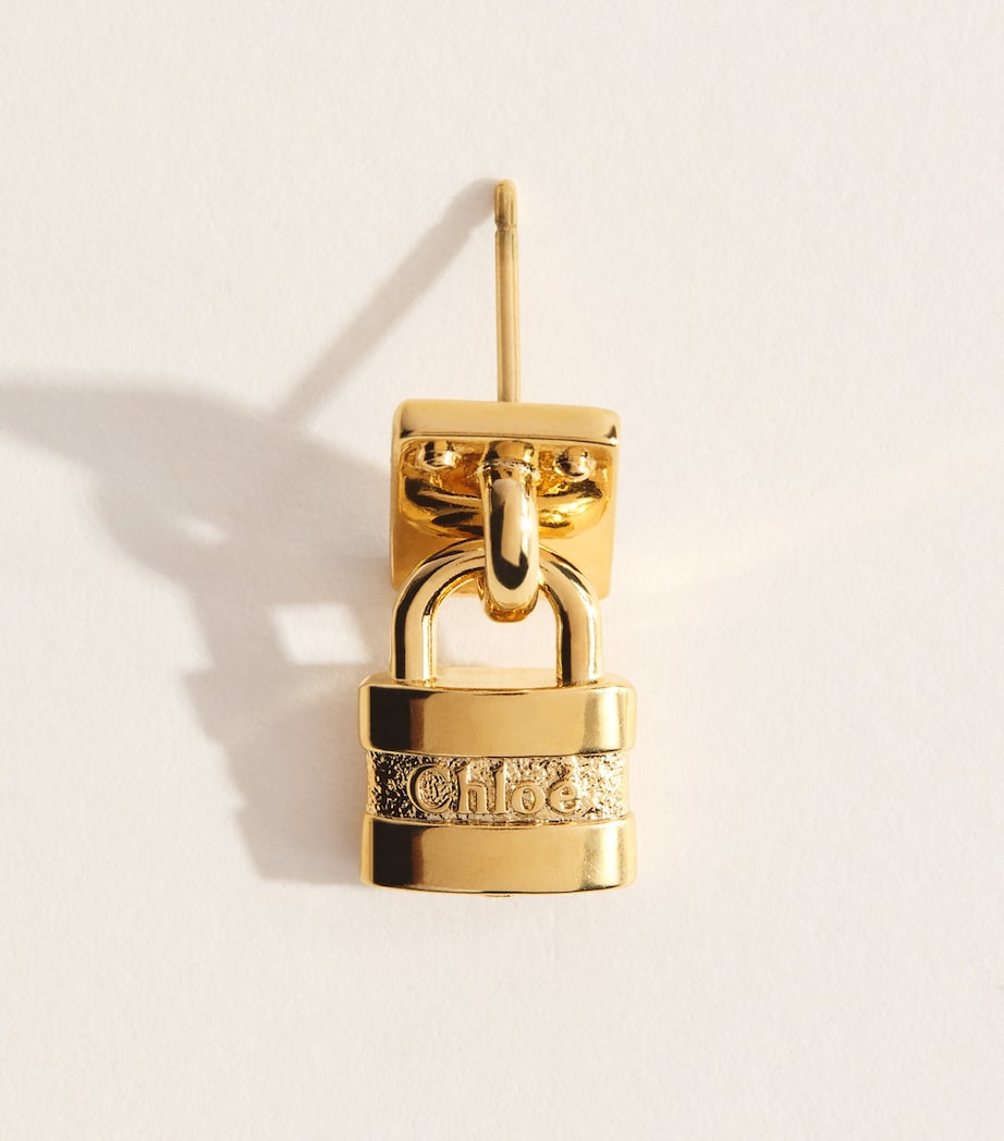 Chloé Mini Paddington Earrings Vintage Gold Image 4