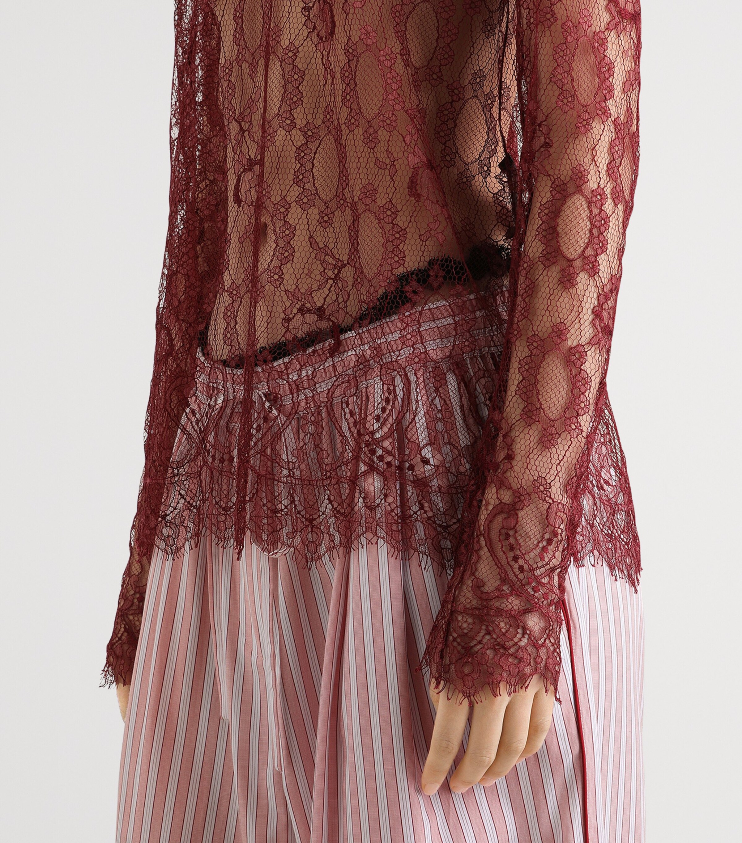 Dolce&Gabbana Womens Chantilly Lace Top Bord Image 4