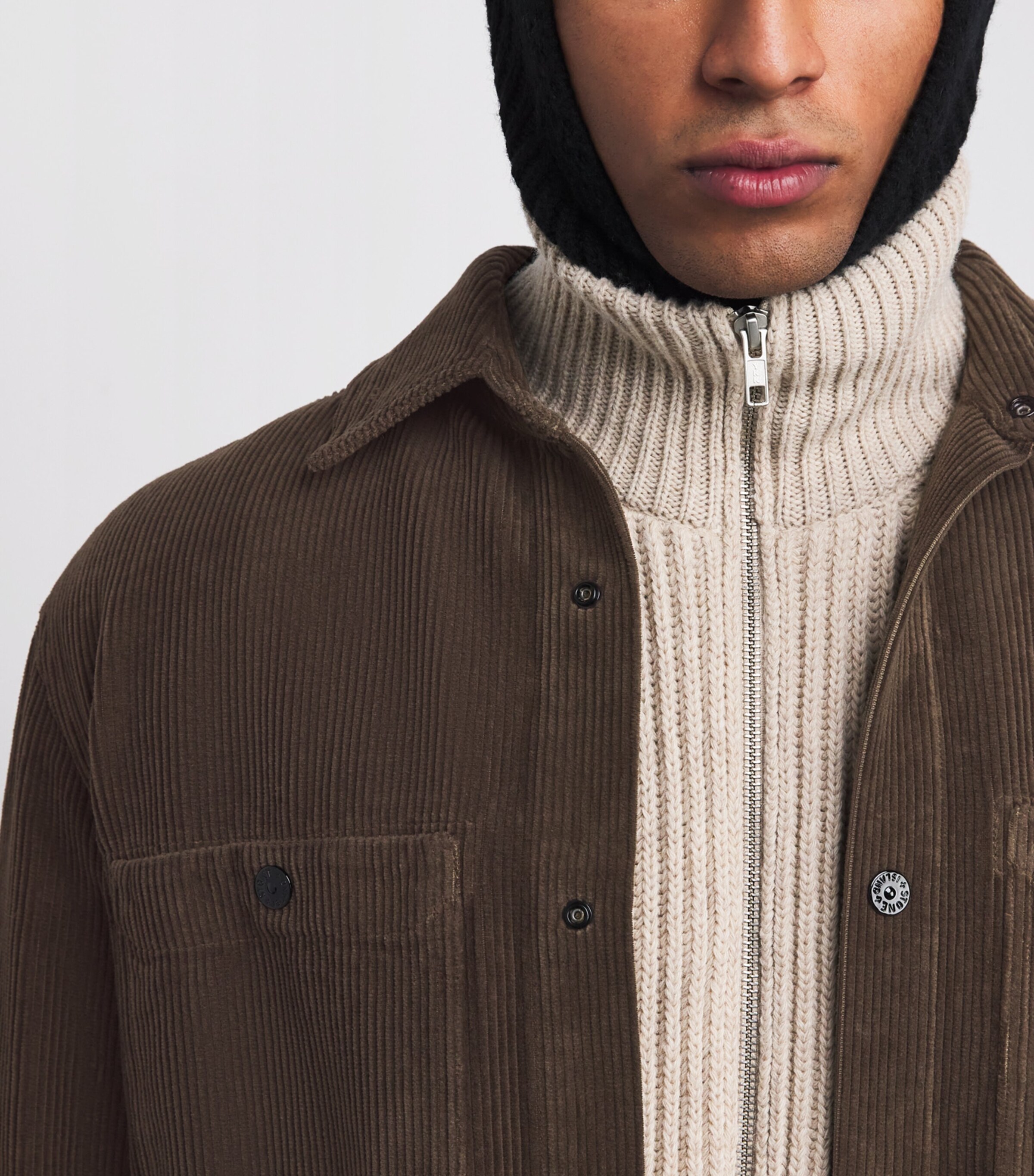 Organic Cotton Corduroy Overshirt V0054 Image 6