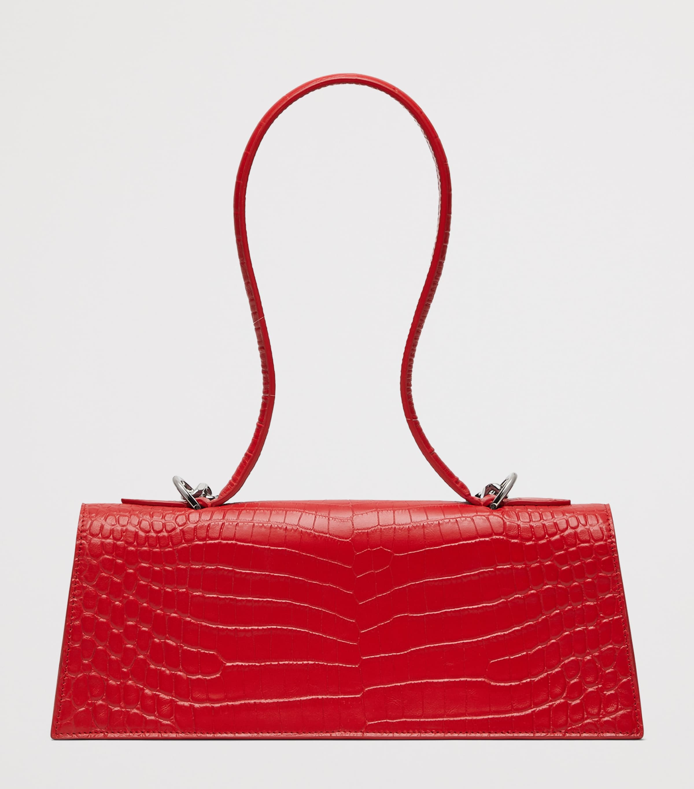 McQueen Croc-Effect Jewelled Top-Handle Bag Image 4