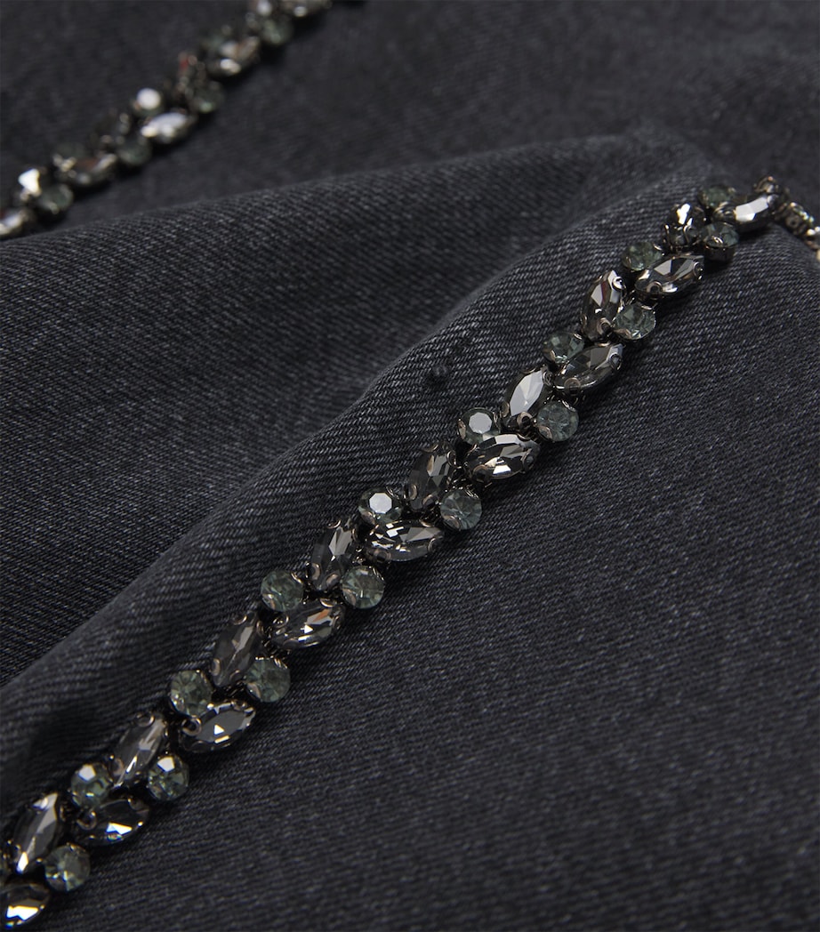 Embellished Mason Ankle Straight Jeans GLITZ BLACK EMB Image 5