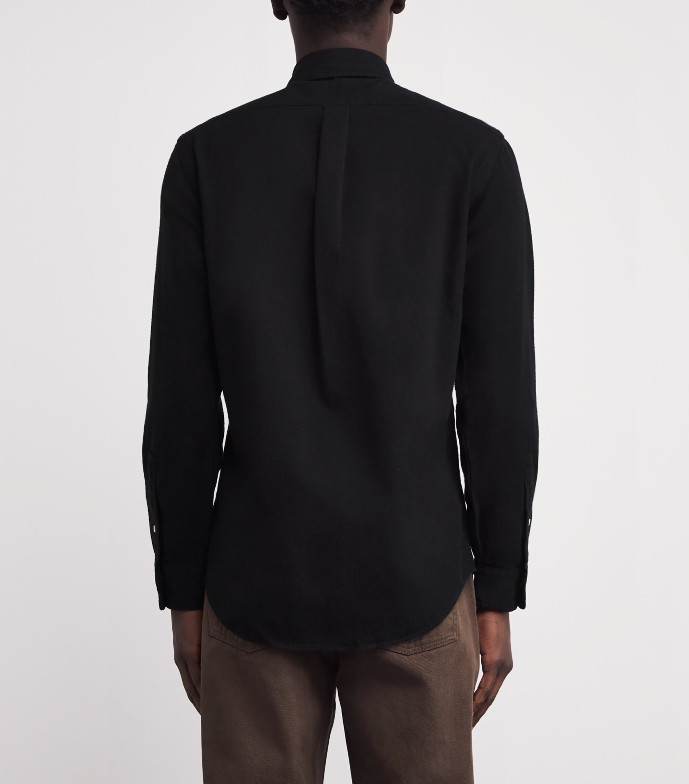 Polo Ralph Lauren Mens Cotton Logo Shirt Black Image 4
