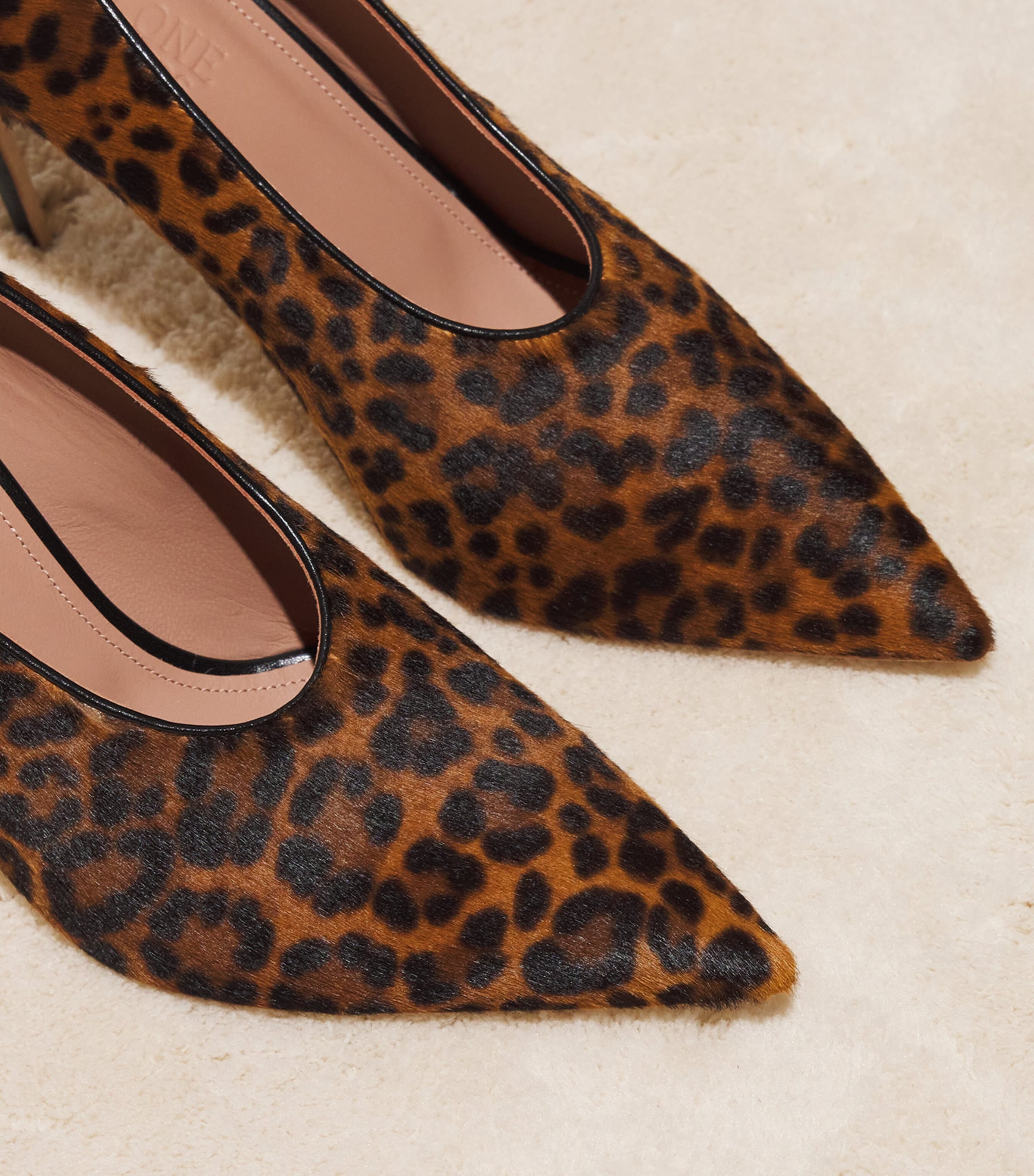 Leopard Calf Hair Tippi Pumps 90 BROWN Image 3