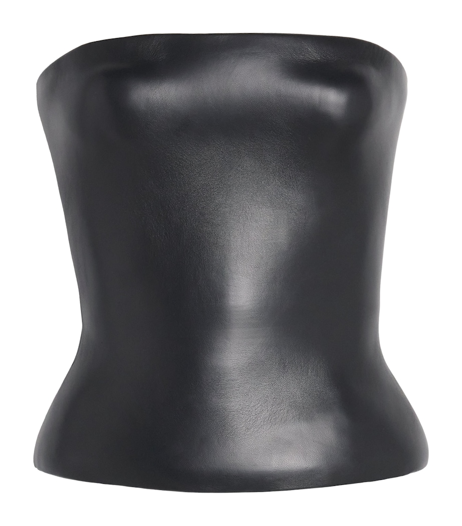 Leather Moulded Corset 00-BLACK Image 1
