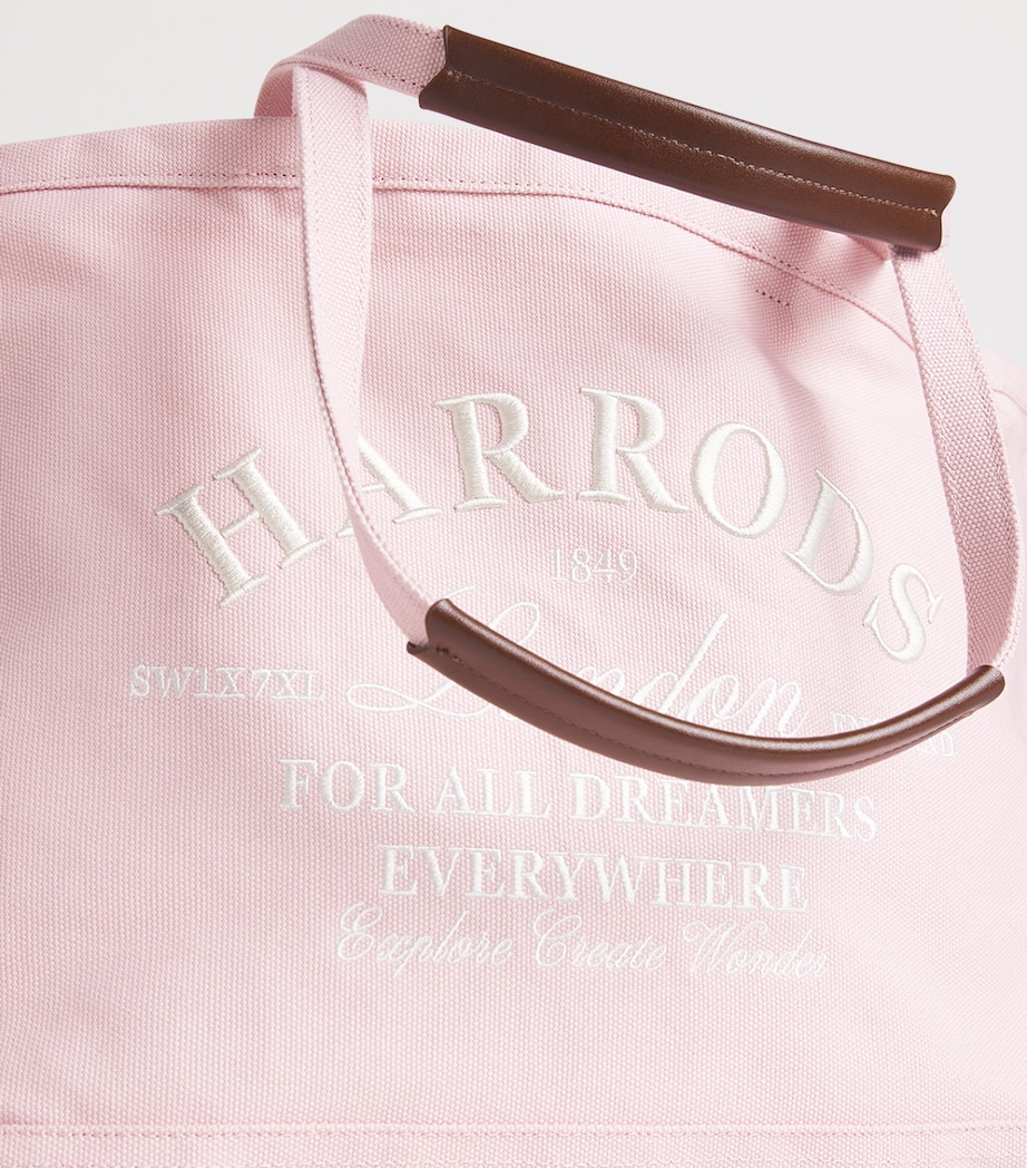 Large Embroidered Logo Tote Bag PINK Image 5