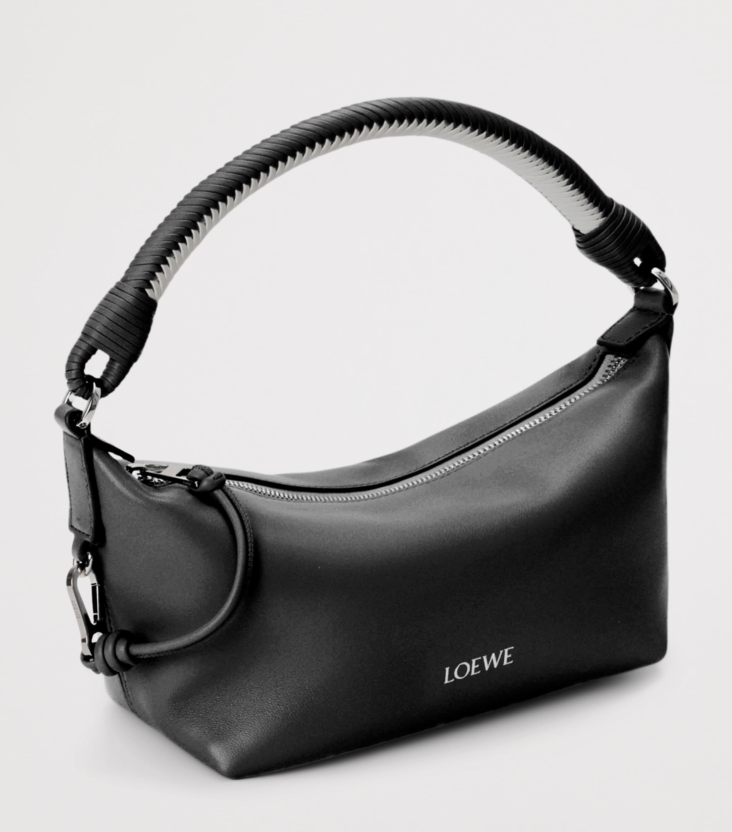 LOEWE Nappa Leather Cala Top-Handle Bag Black/soft White Image 2
