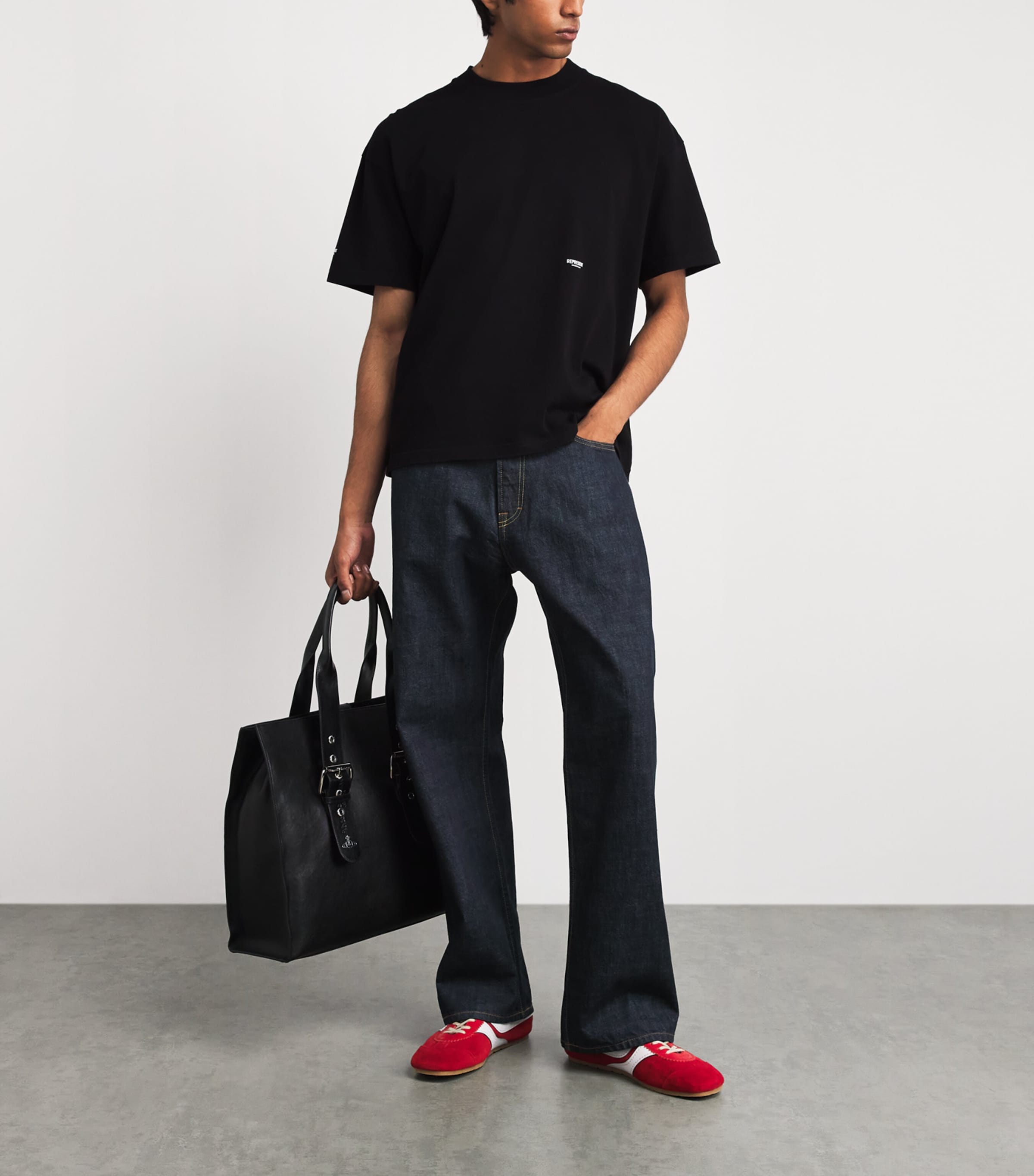 Represent Cotton Micro Owners Club T-shirt In Black