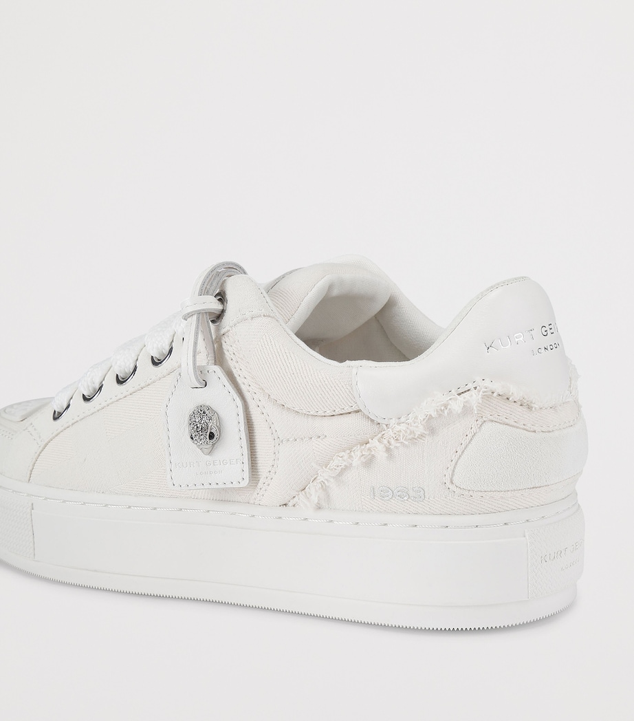 Kurt Geiger London Denim Southbank Tag Sneakers White Image 4