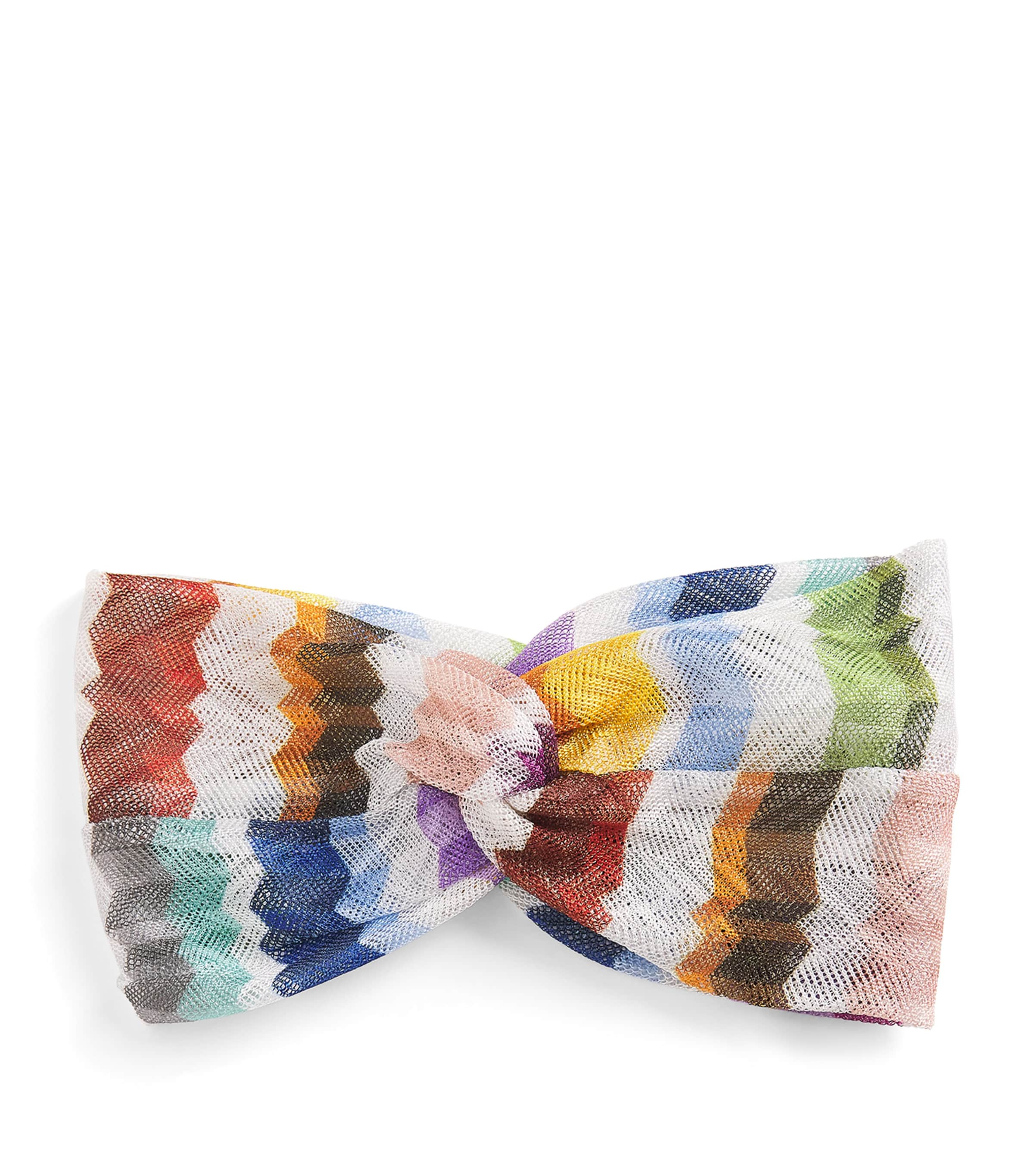 Missoni Knot-Front Zigzag Headband Multicolor Image 1