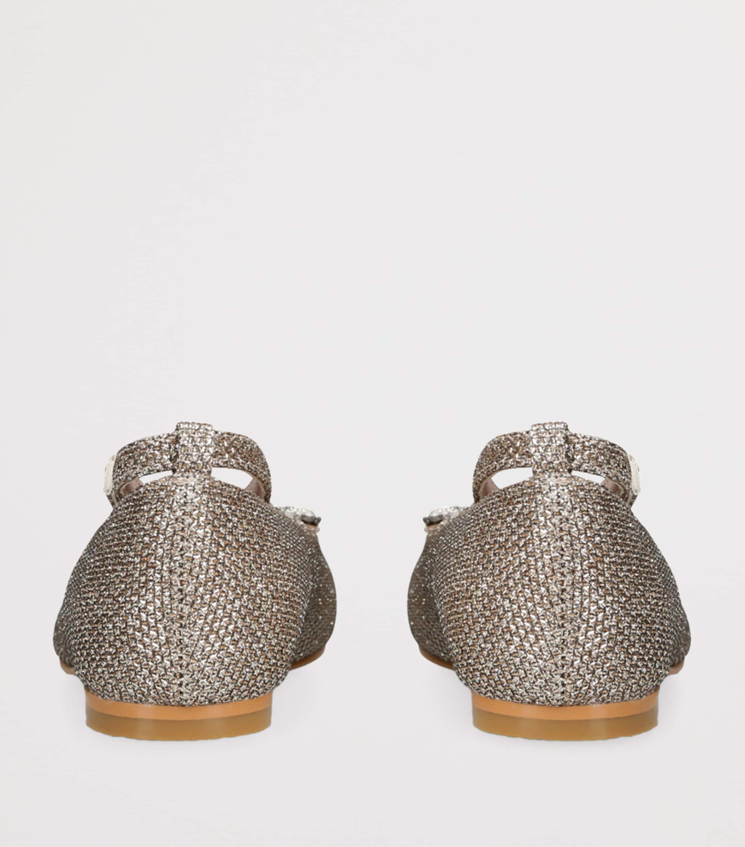 Metallic-Thread Angelina Ballet Flats GOLD Image 2