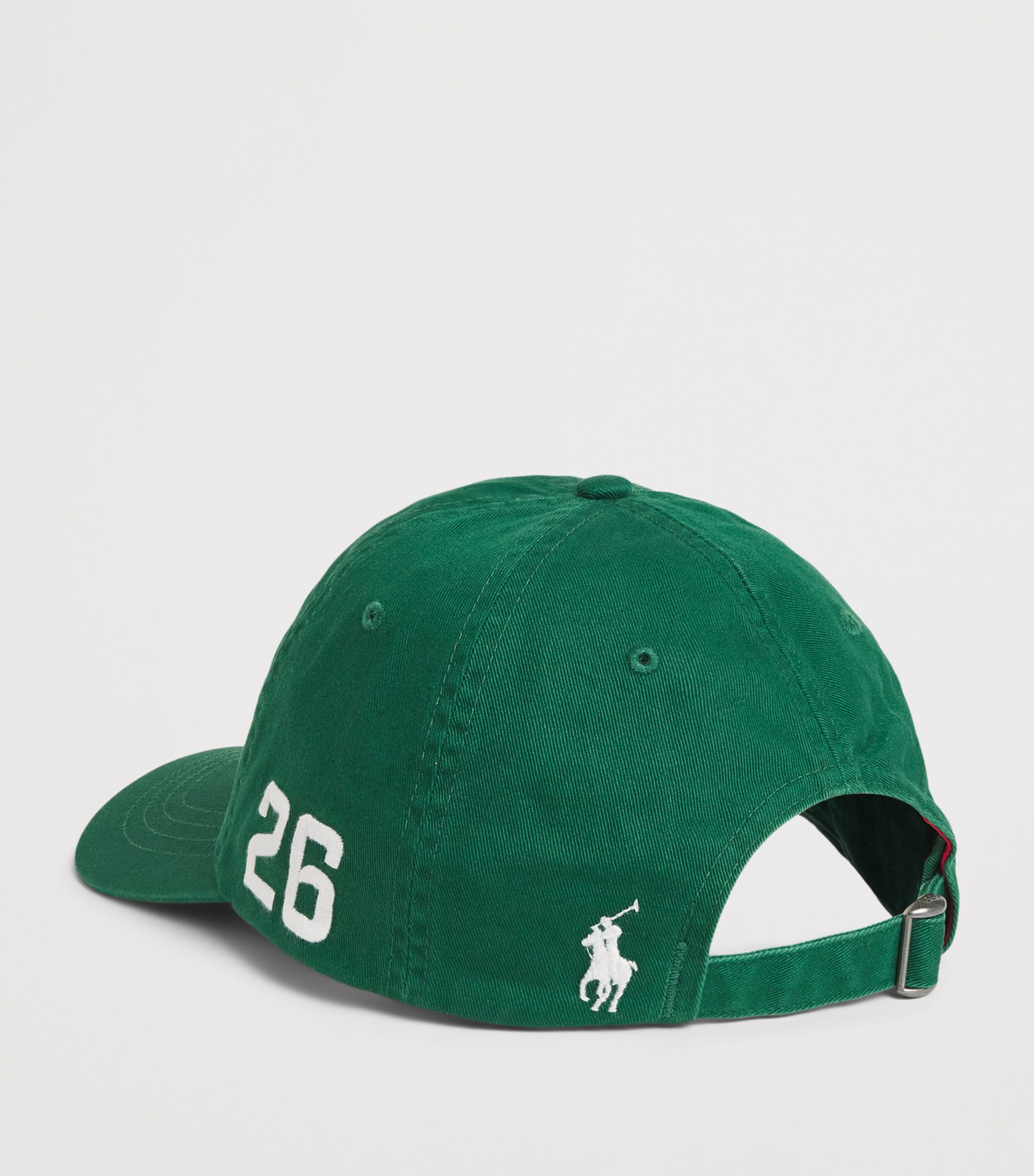 Polo Ralph Lauren Cotton Twill Italy Crest Baseball Cap New Forest Image 3