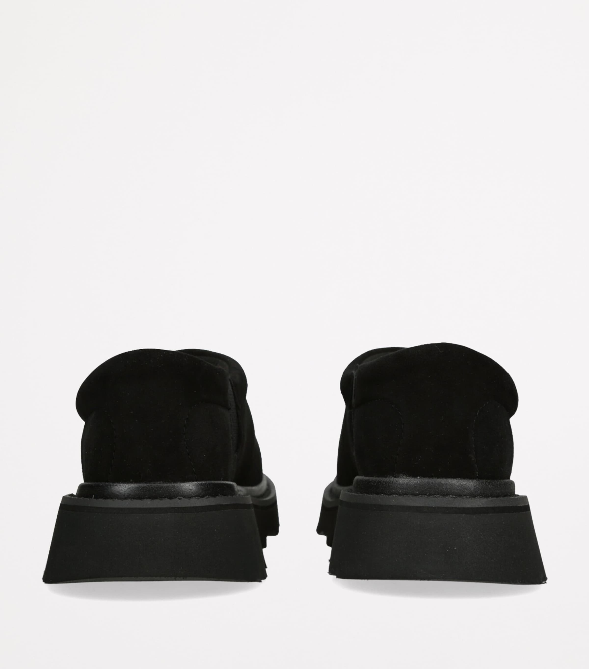 Suede Tasman Lug Slippers BLACK Image 2