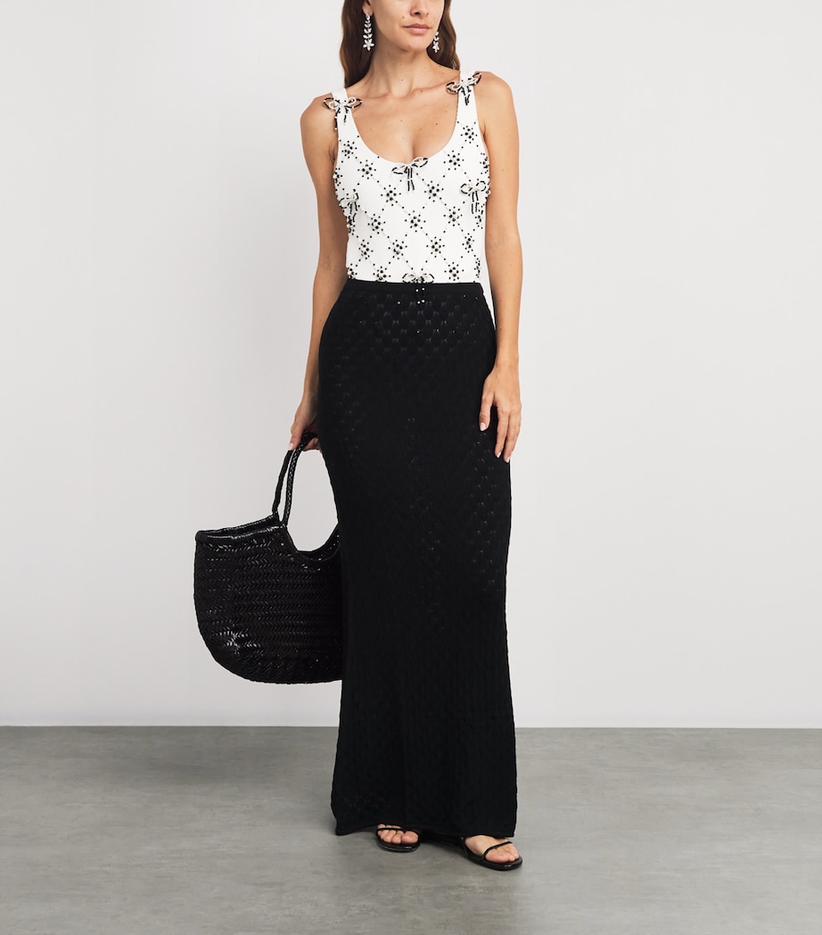 Embellished Grace Bodysuit WHITE Image 4