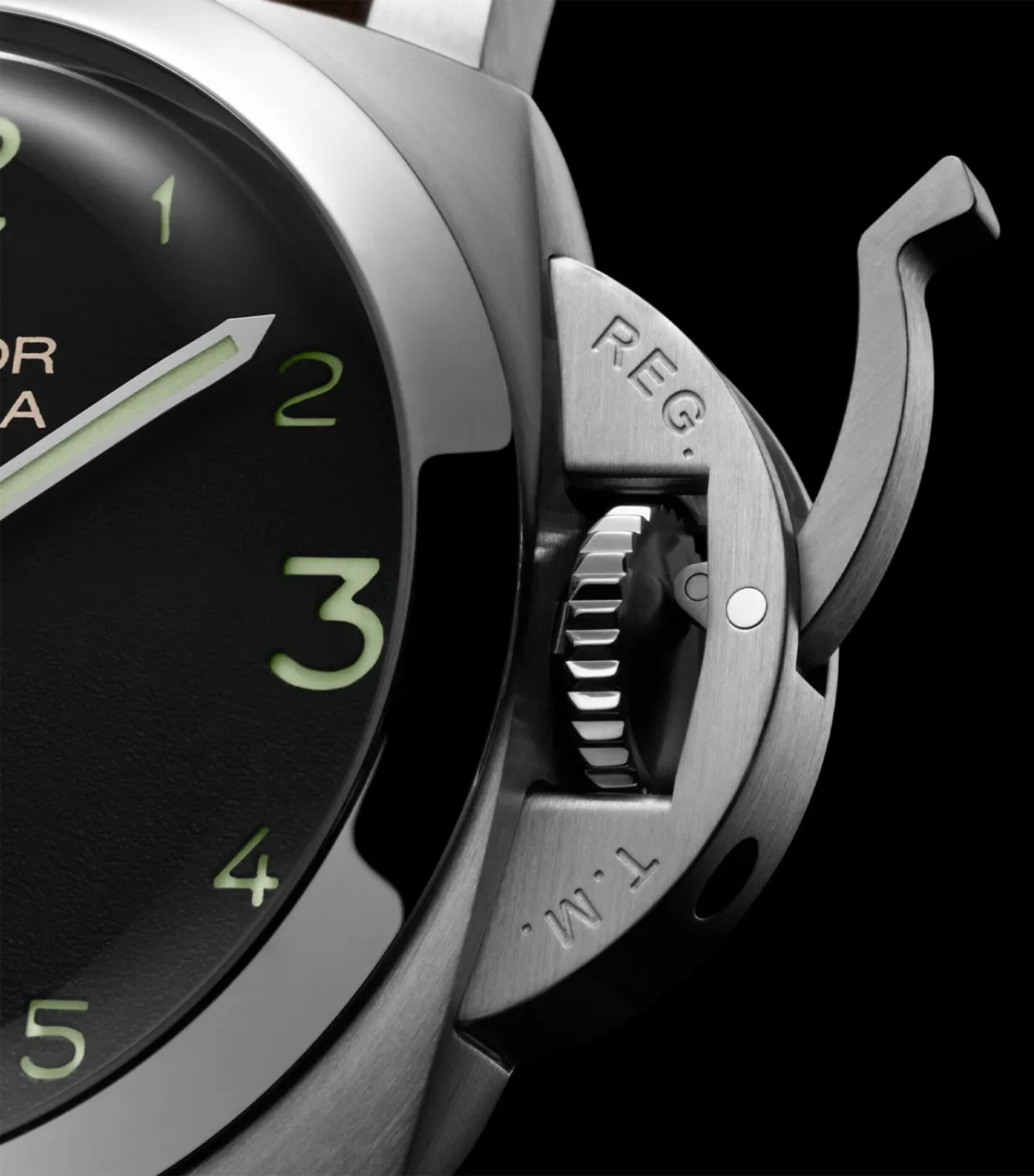 Panerai Stainless Steel Luminor Watch 44mm Black Image 3