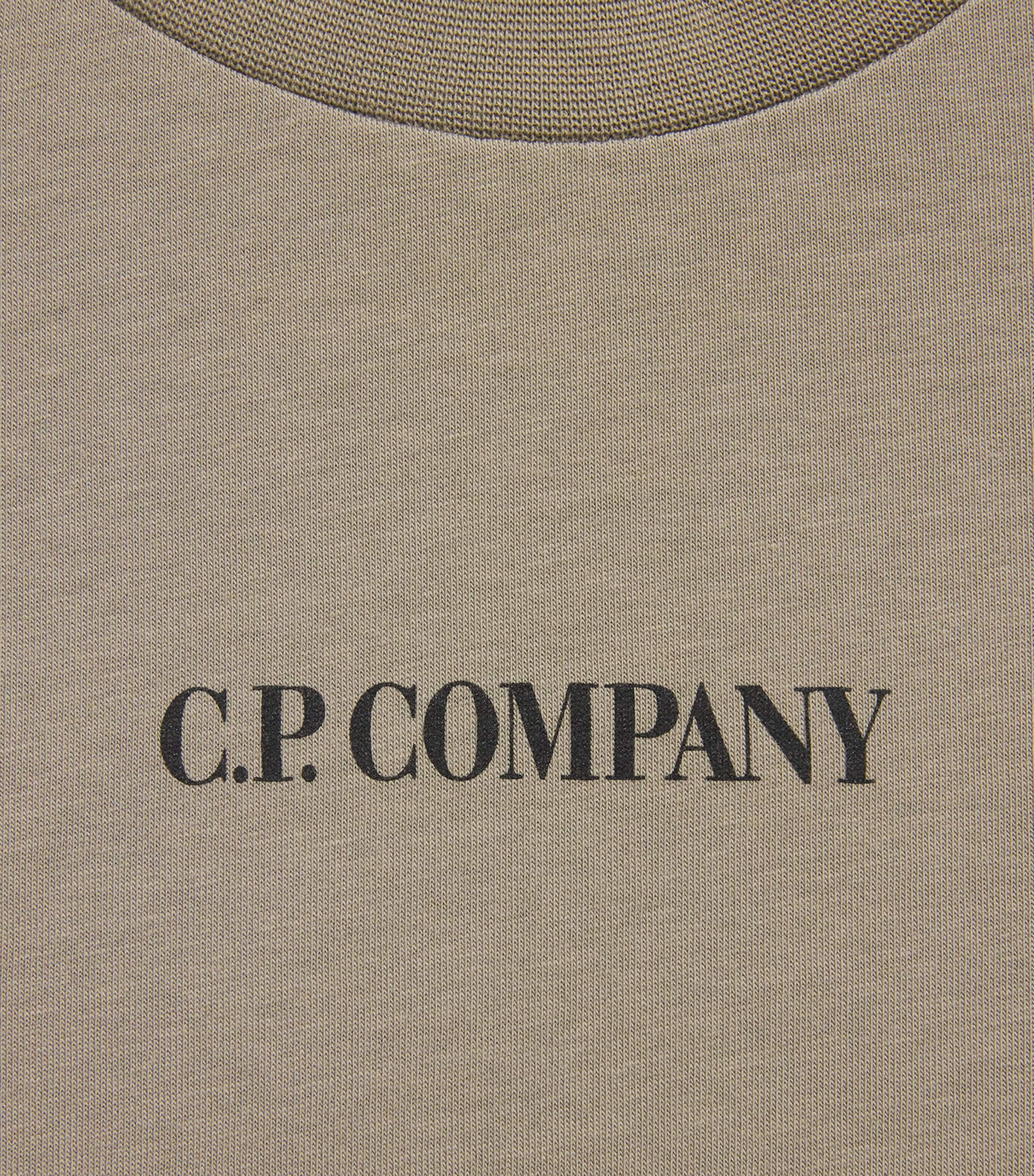 Cotton Logo T-Shirt (4-14 Years) 60503 - TAUPE GREY Image 3