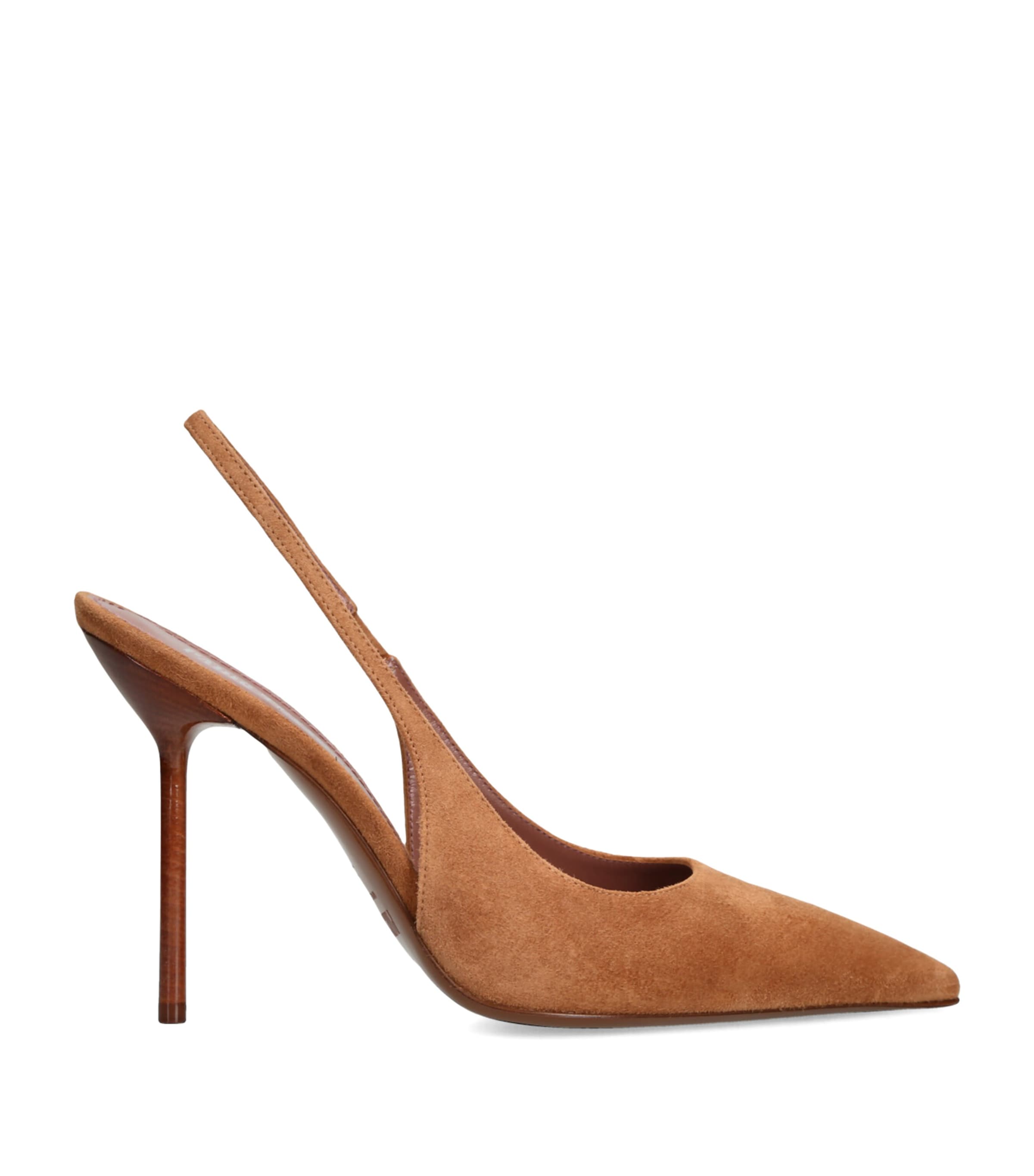Paris Texas Suede Lidia Slingback Pumps 105 In Beige