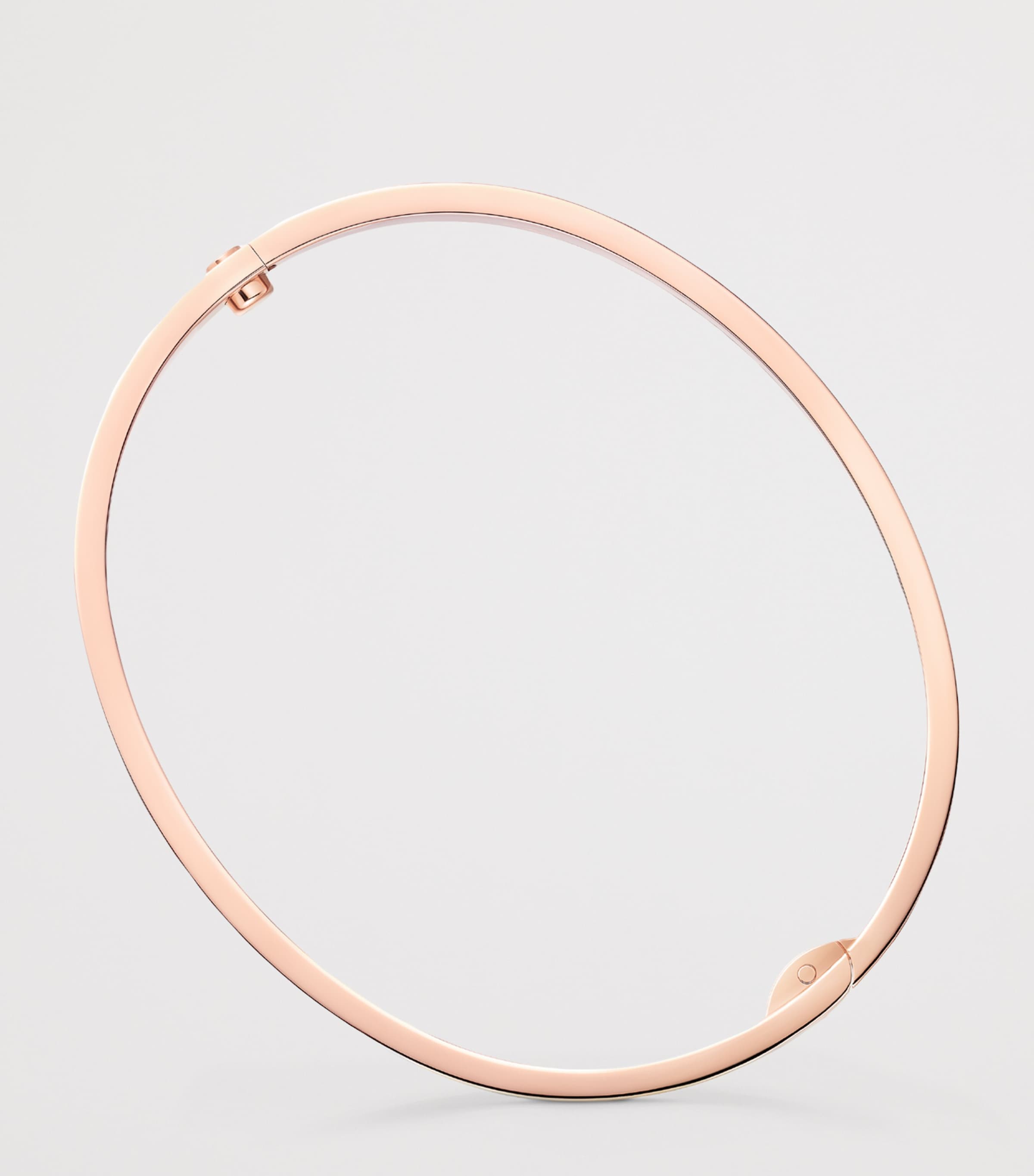 Medium Rose Gold and Diamond LOVE Bracelet ROSE GOLD Image 3