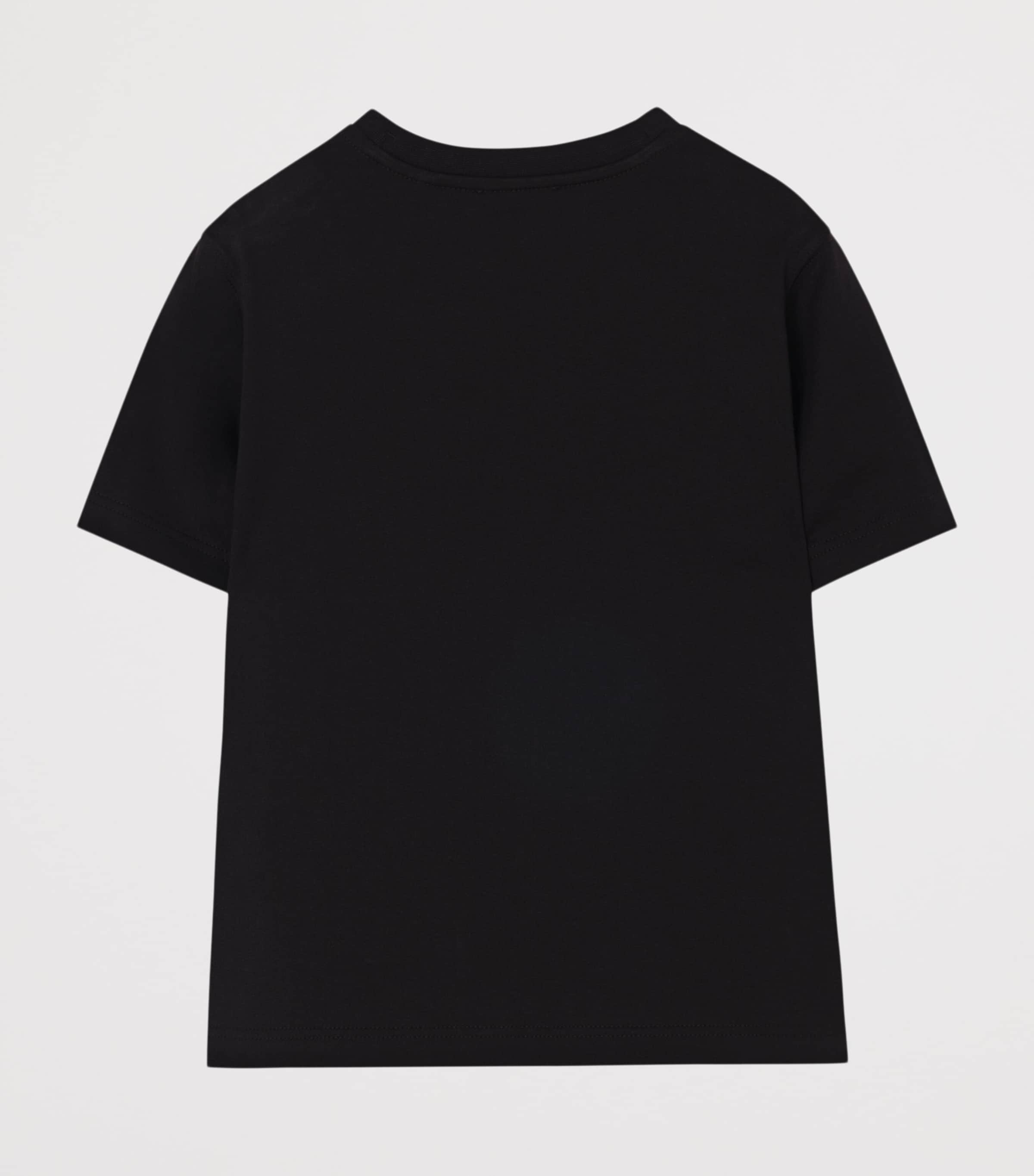 Burberry Kids Cotton EKD Stamp T-Shirt (14 Years) Black Image 2
