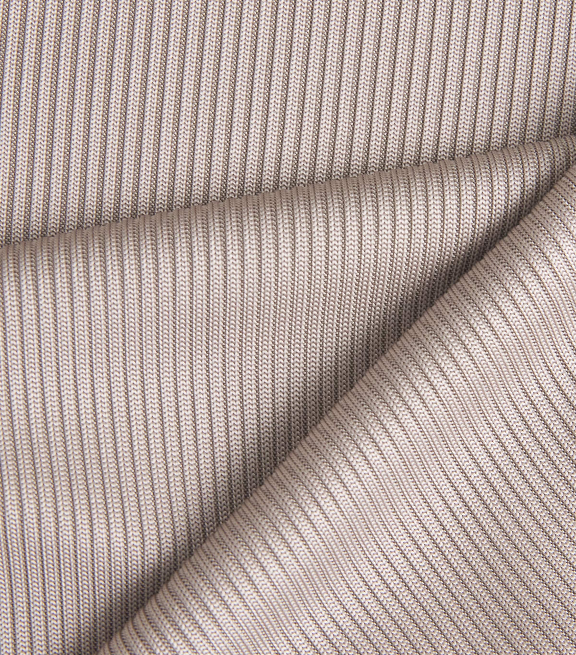 AGOLDE Womens Ribbed Delphi Top Tep Taupe Image 6