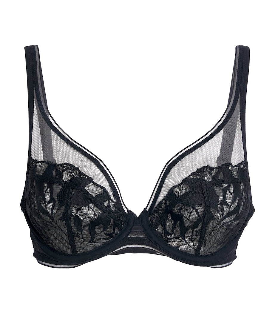 Lace Sin Underwired Bra 04 BLACK Image 1
